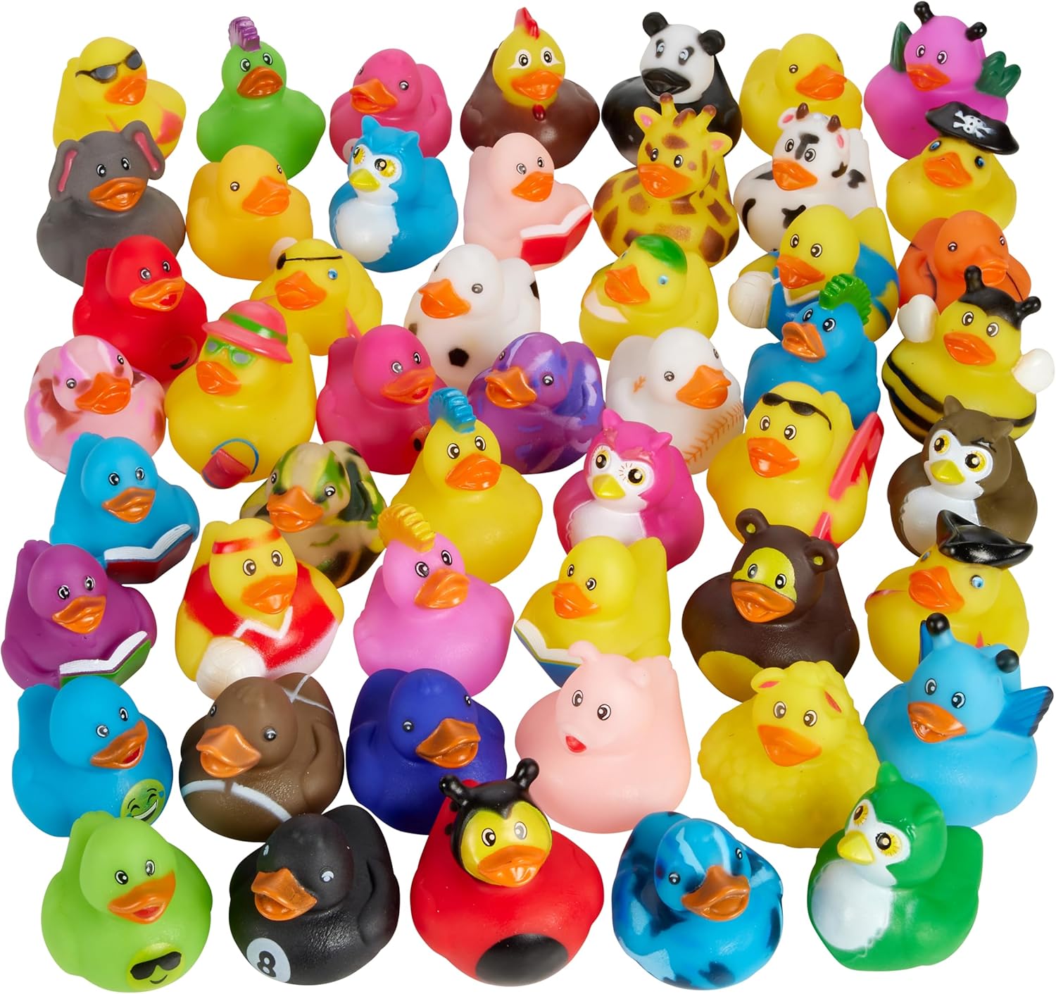 Rubber Ducks 25 Pack – Assorted Bath & Pool Toys for Kids