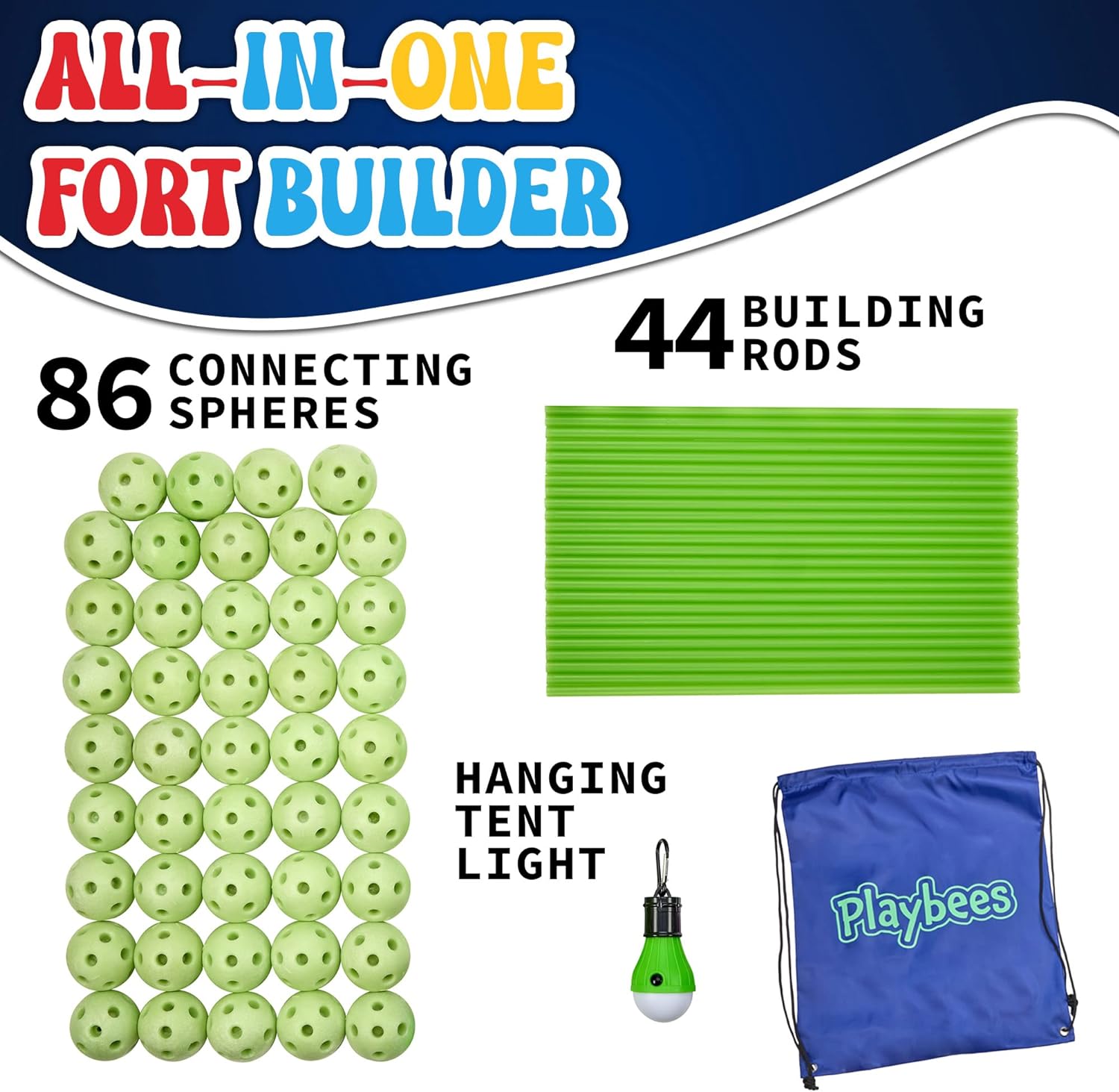 Glow in The Dark Fort Building Kit