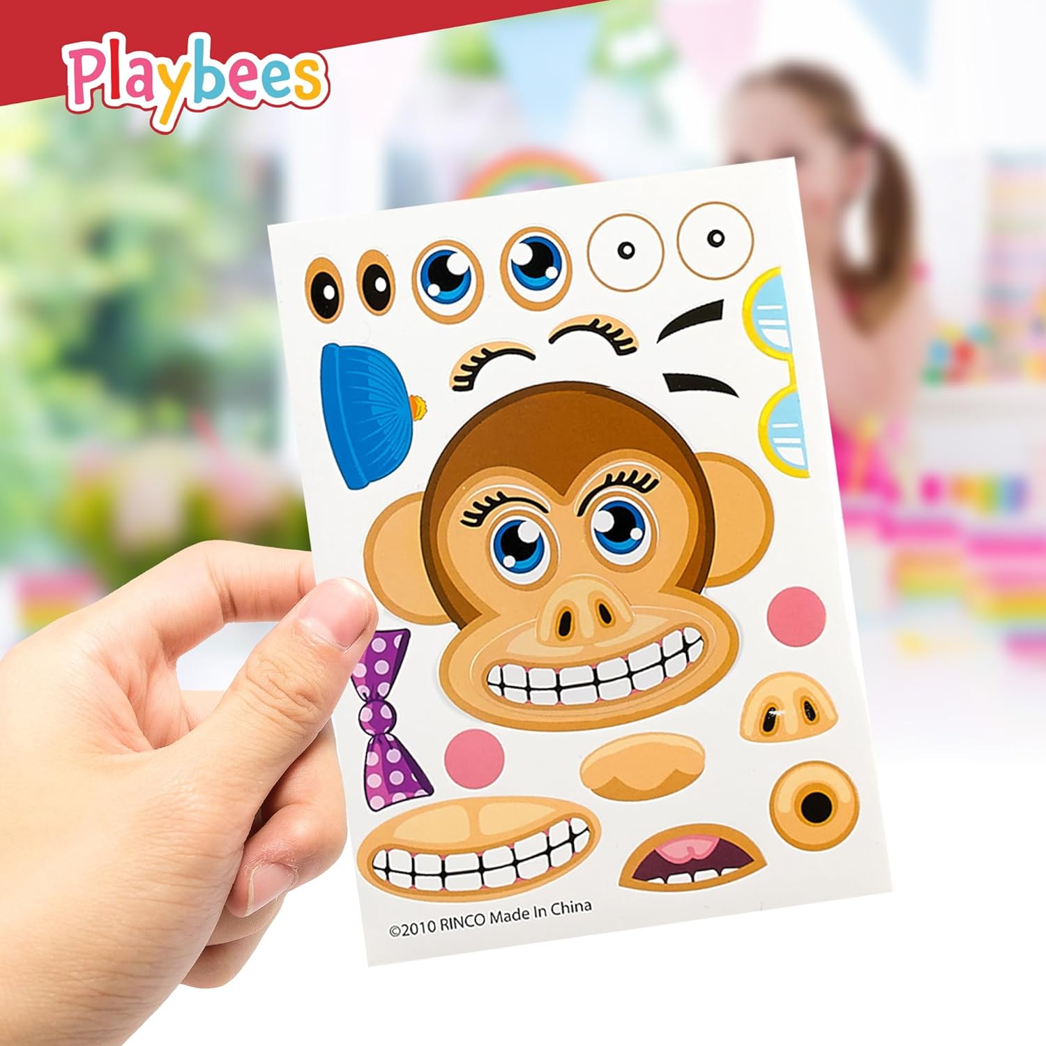 Make A Zoo Animal Stickers - 12 Pack - Zoo and Safari Themed Birthday Party Favors
