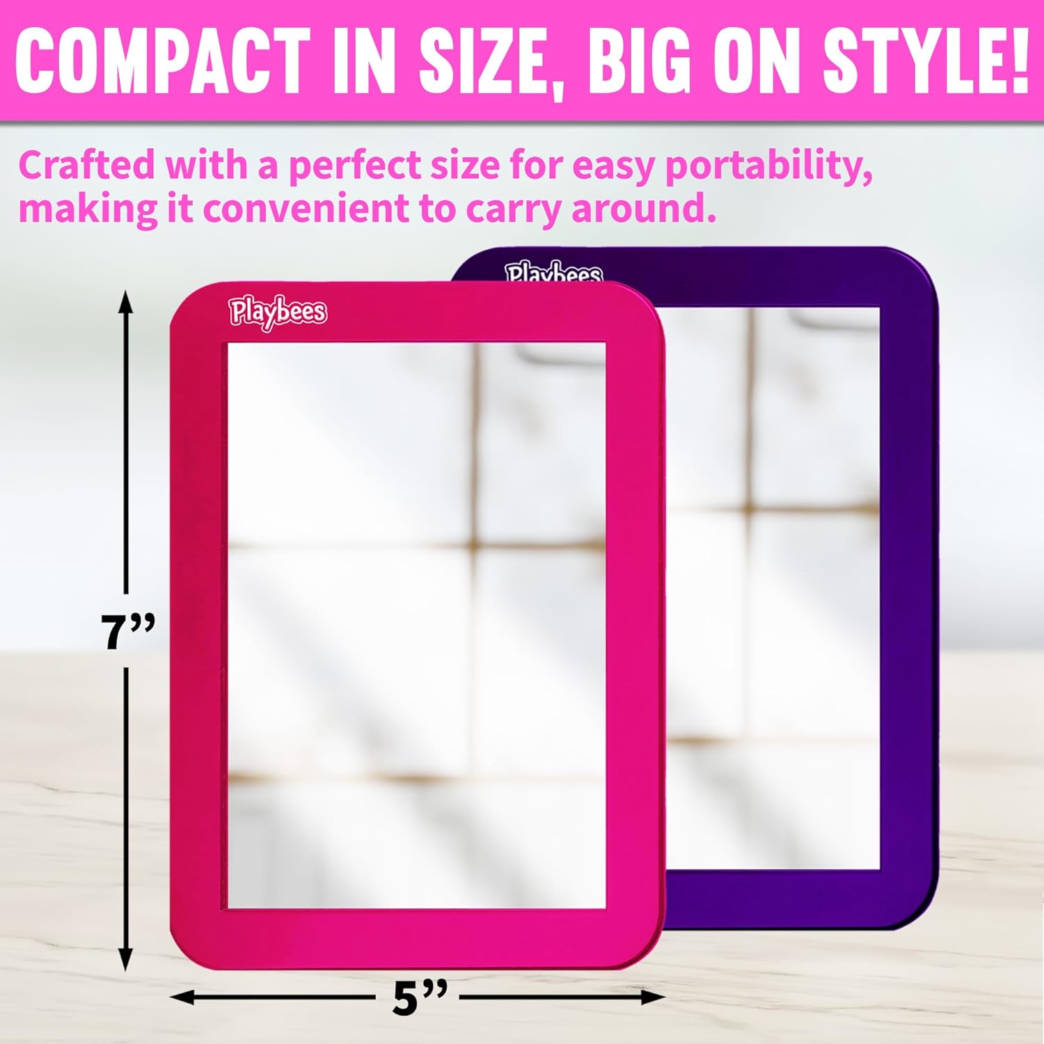 Magnetic Locker Mirror - 2 Pack 5