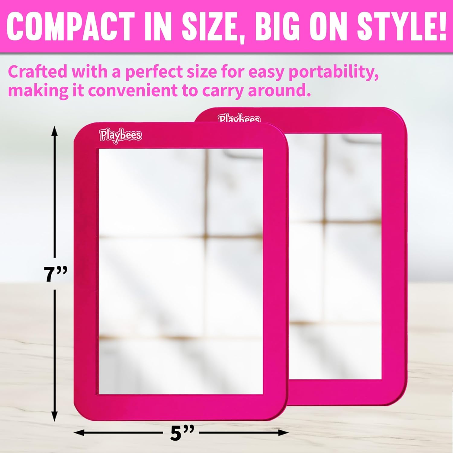 Magnetic Locker Mirror - 2 Pack 5