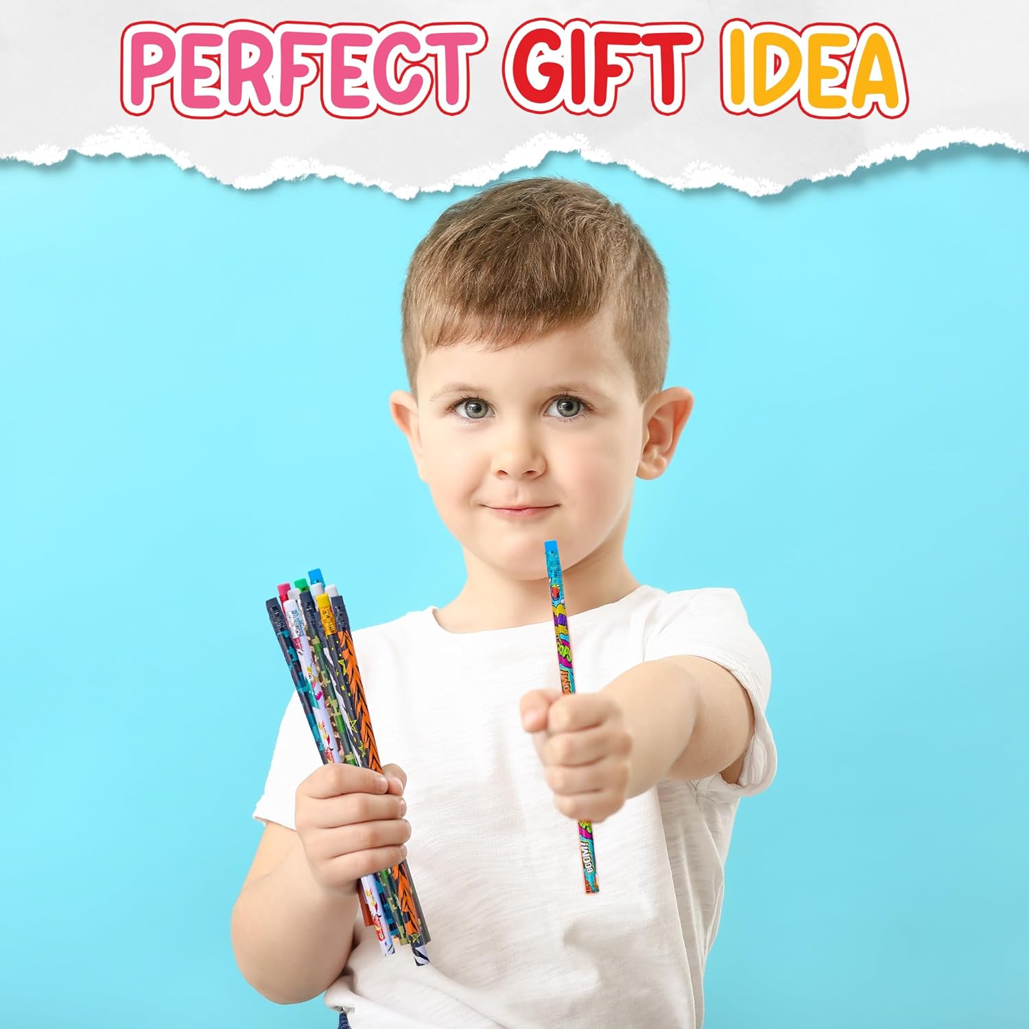 Pencil Assortment 144PC - Assorted Colorful Pencils - Classroom Pencils w/Durable Erasers