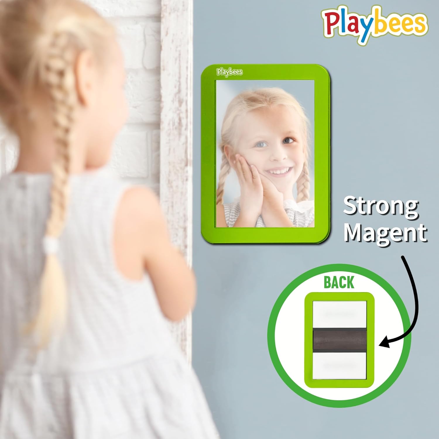 Magnetic Locker Mirror - 2 Pack 5