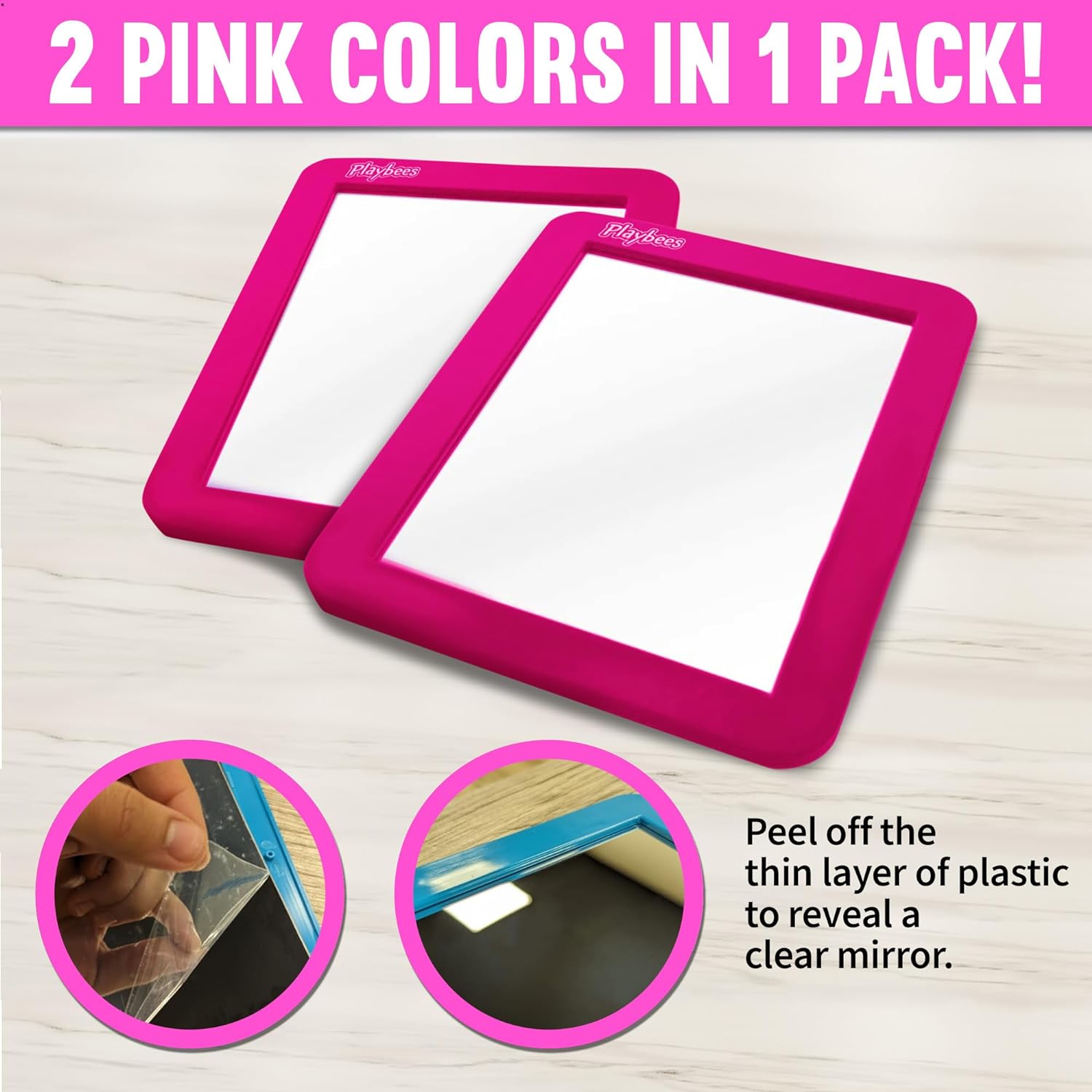 Magnetic Locker Mirror - 2 Pack 5