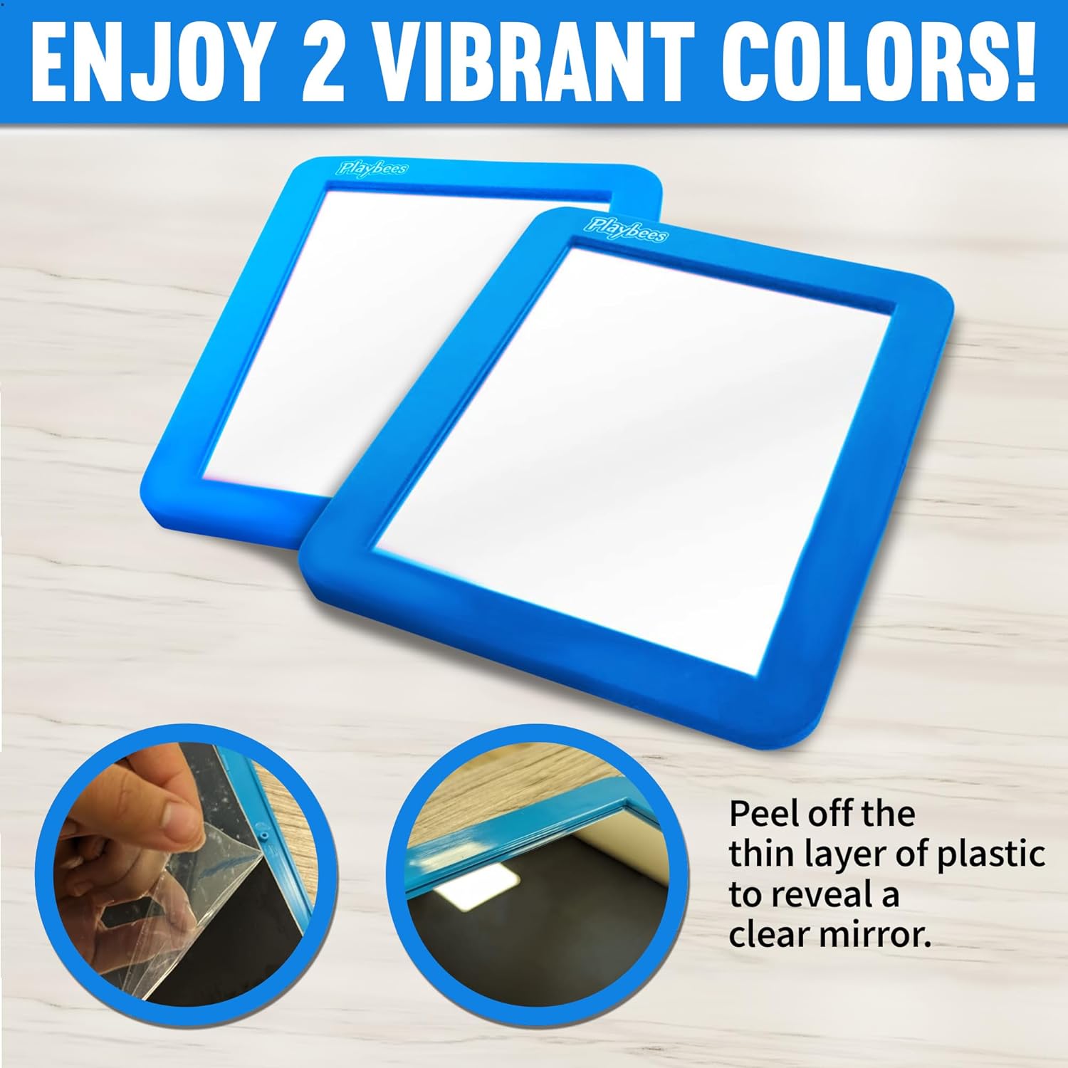 Magnetic Locker Mirror - 2 Pack 5