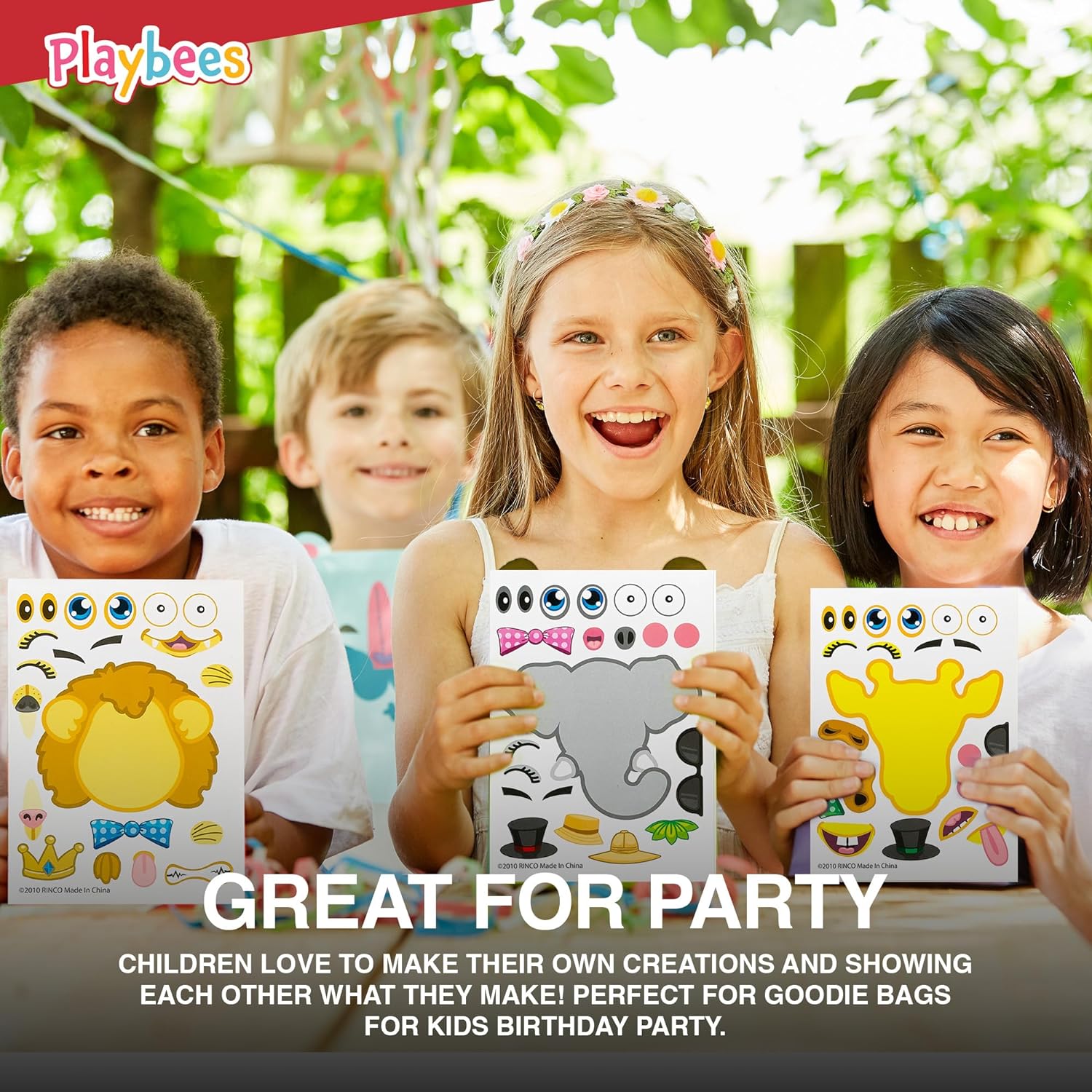 Make A Zoo Animal Stickers - 12 Pack - Zoo and Safari Themed Birthday Party Favors