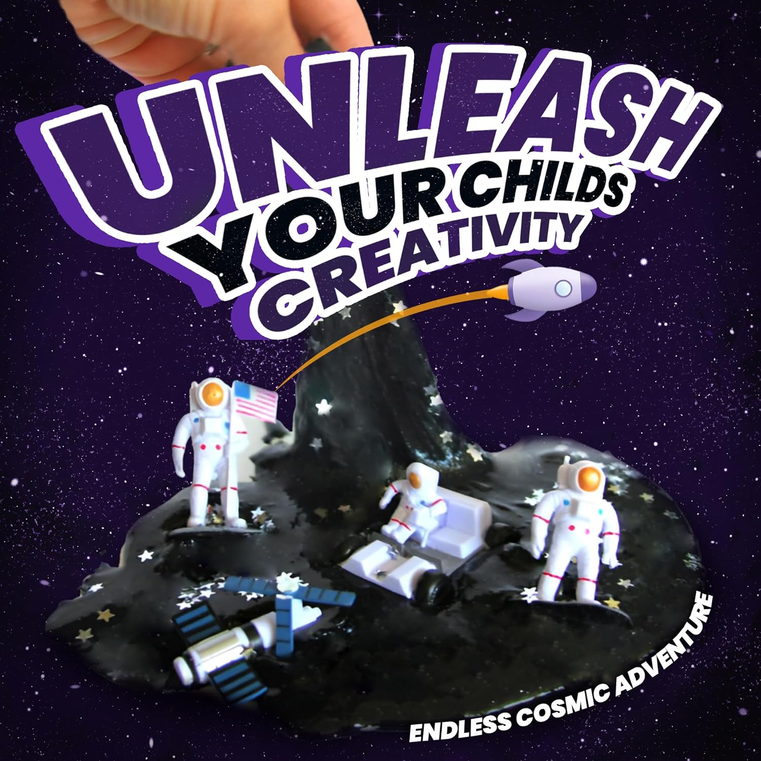 Black Nebula Slime - 24 Pack - Galaxy Star Slime Party Favors