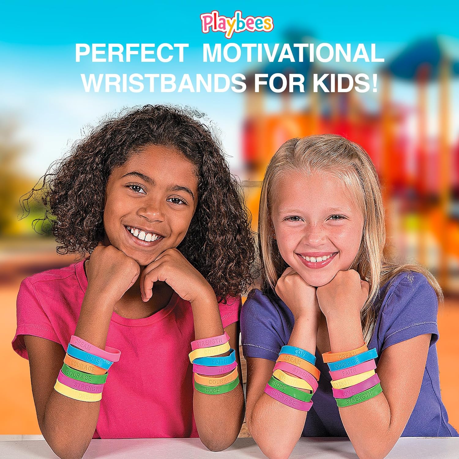 Rubber Bracelets with Sayings - 24 Pack - Assorted Colors - Motivational Wristbands - Inspirational Messages