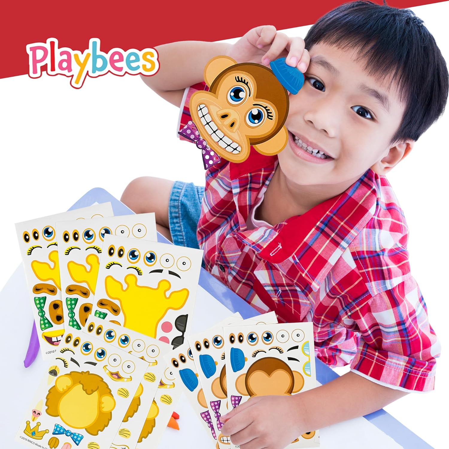 Make A Zoo Animal Stickers - 12 Pack - Zoo and Safari Themed Birthday Party Favors