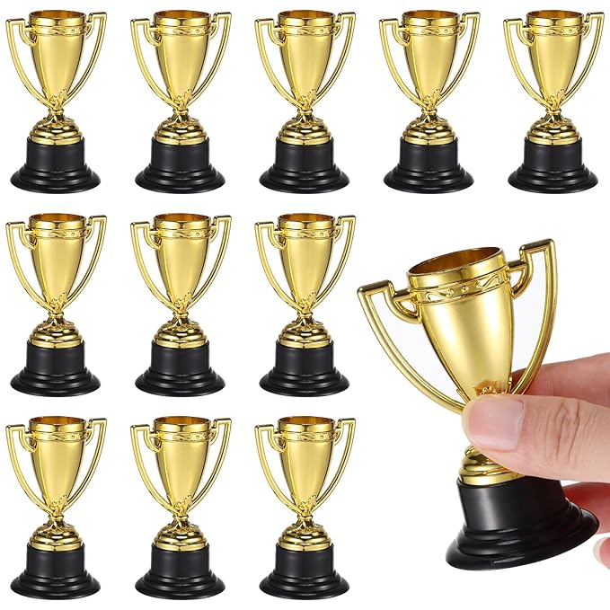 Trophy - 12 Pack 6 Inch Figure Trophy, Competitions, Awards, Contests, Parties, Party Favors, Props, Prizes