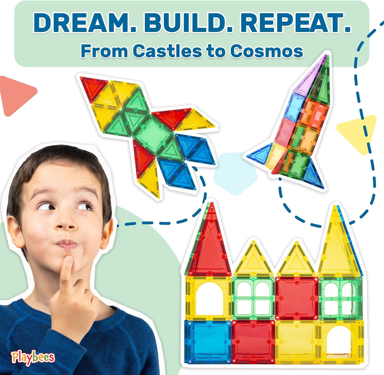 Magnet Building Tiles 60 Pc Set