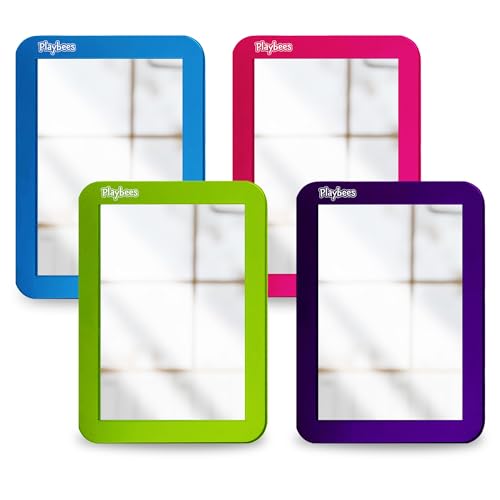 Magnetic Locker Mirror - 4 Pack 5
