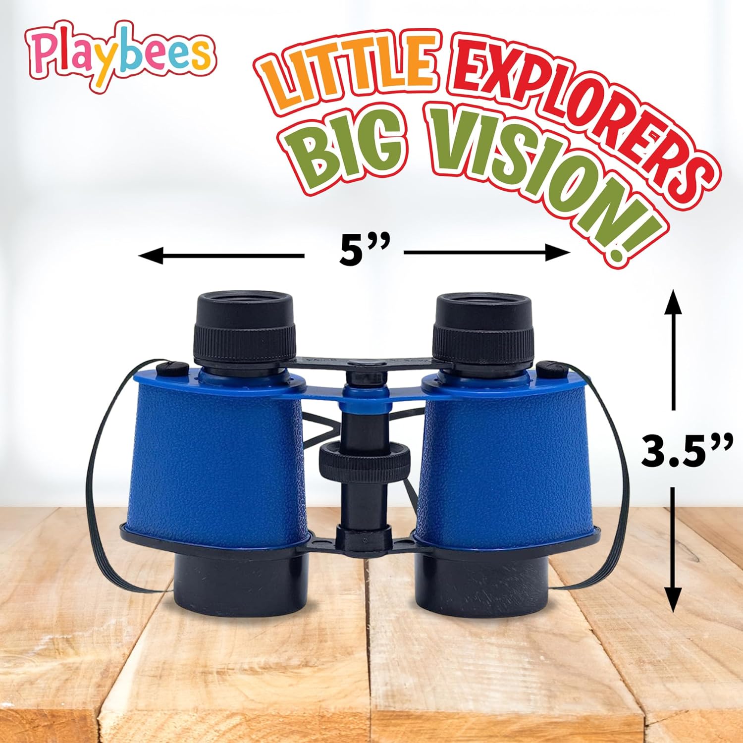Kids Toy Binoculars with Neck Strap - 24 Pack - Premium Bird Watching & Safari Jungle Pretend Play Binocular Set