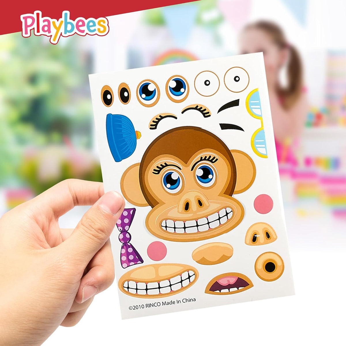 Make A Zoo Animal Stickers - 12 Pack - Zoo and Safari Themed Birthday Party Favors