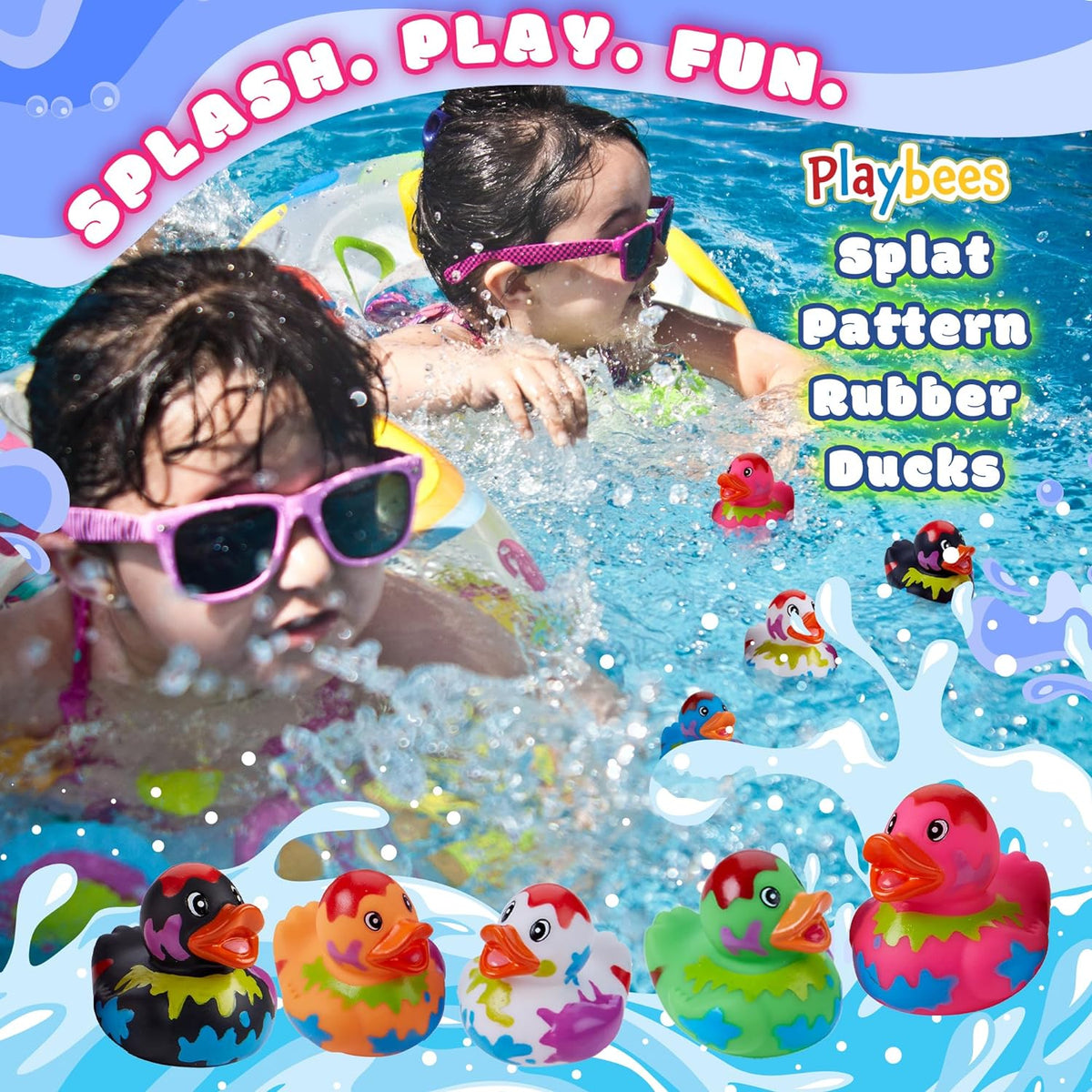 Splat Jeep Ducks for Ducking - 12 Pack - Duck Duck Jeep Rubber Ducks for Mini Stocking Stuffers