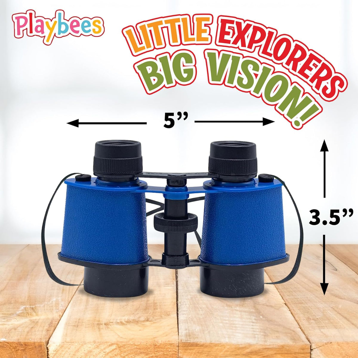 Kids Toy Binoculars with Neck Strap - 12 Pack - Pretend Play Binocular Set