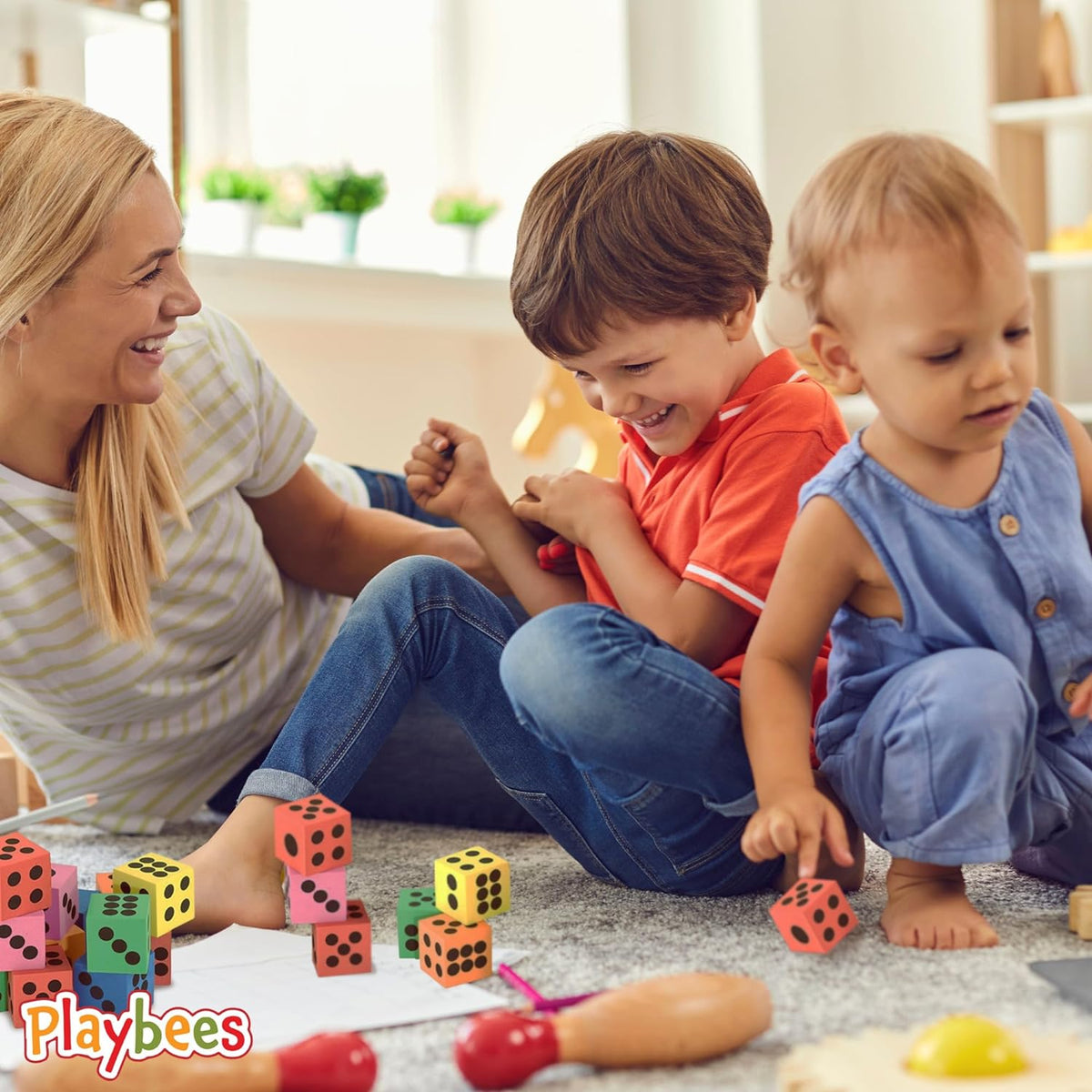 Foam Dice Set - 12 Pack - Classic Colors to Ignite Imaginations, Perfect for Gifts and Parties