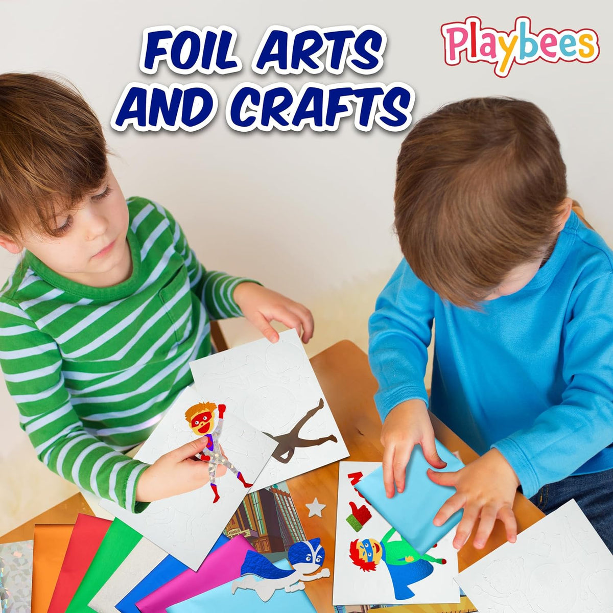 Foil Fun Super Hero - Preschool Arts and Crafts Kit for Kids -  for kids aged 4 to 9