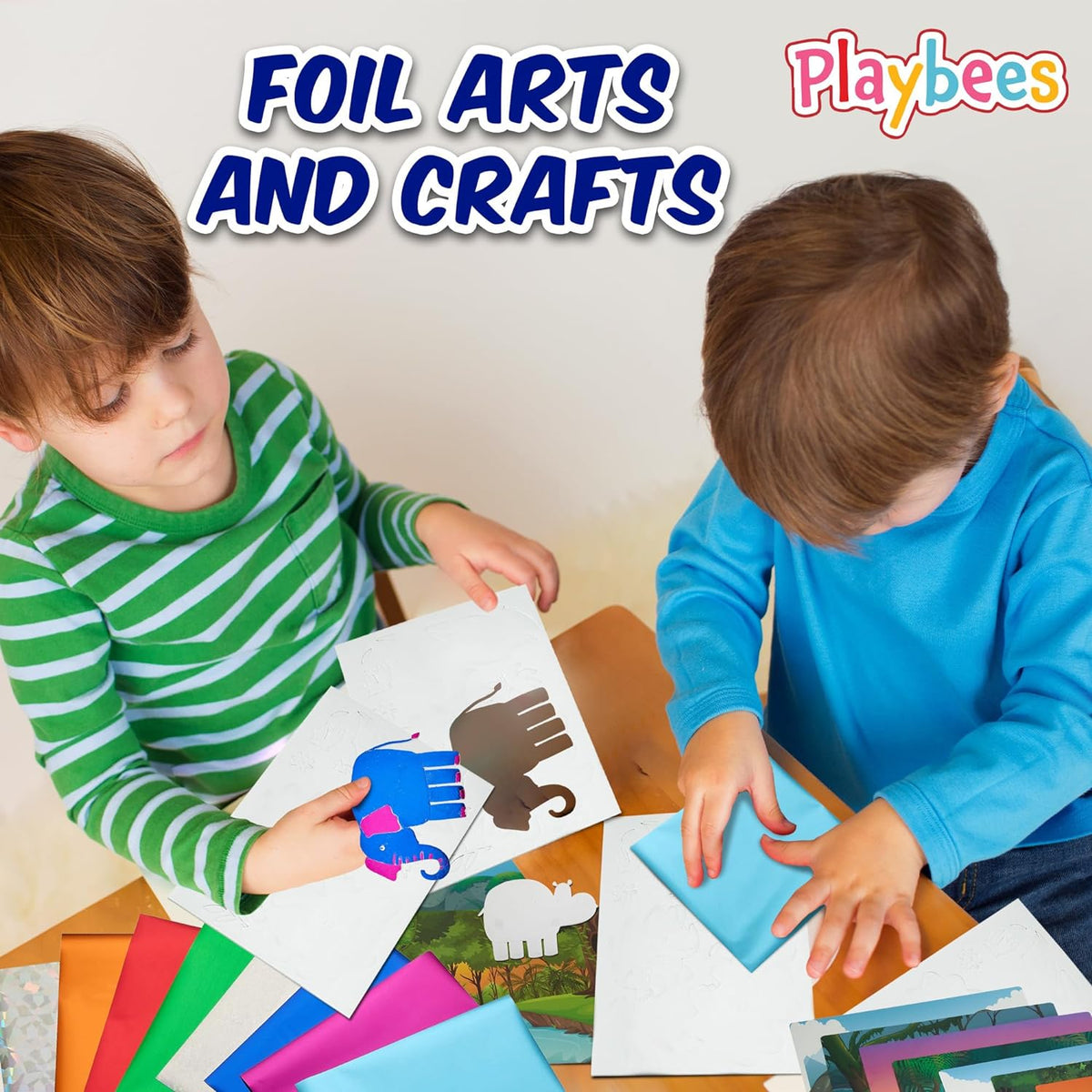 Foil Fun Animals Mega Pack - Preschool Arts and Crafts Kit for Kids -  for kids aged 4 to 9