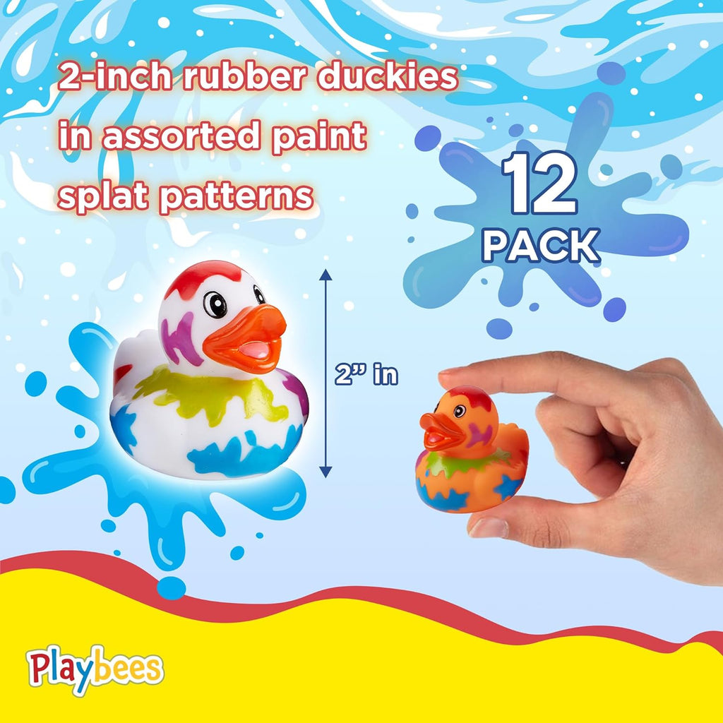 Splat Jeep Ducks for Ducking - 12 Pack - Duck Duck Jeep Rubber Ducks for Mini Stocking Stuffers