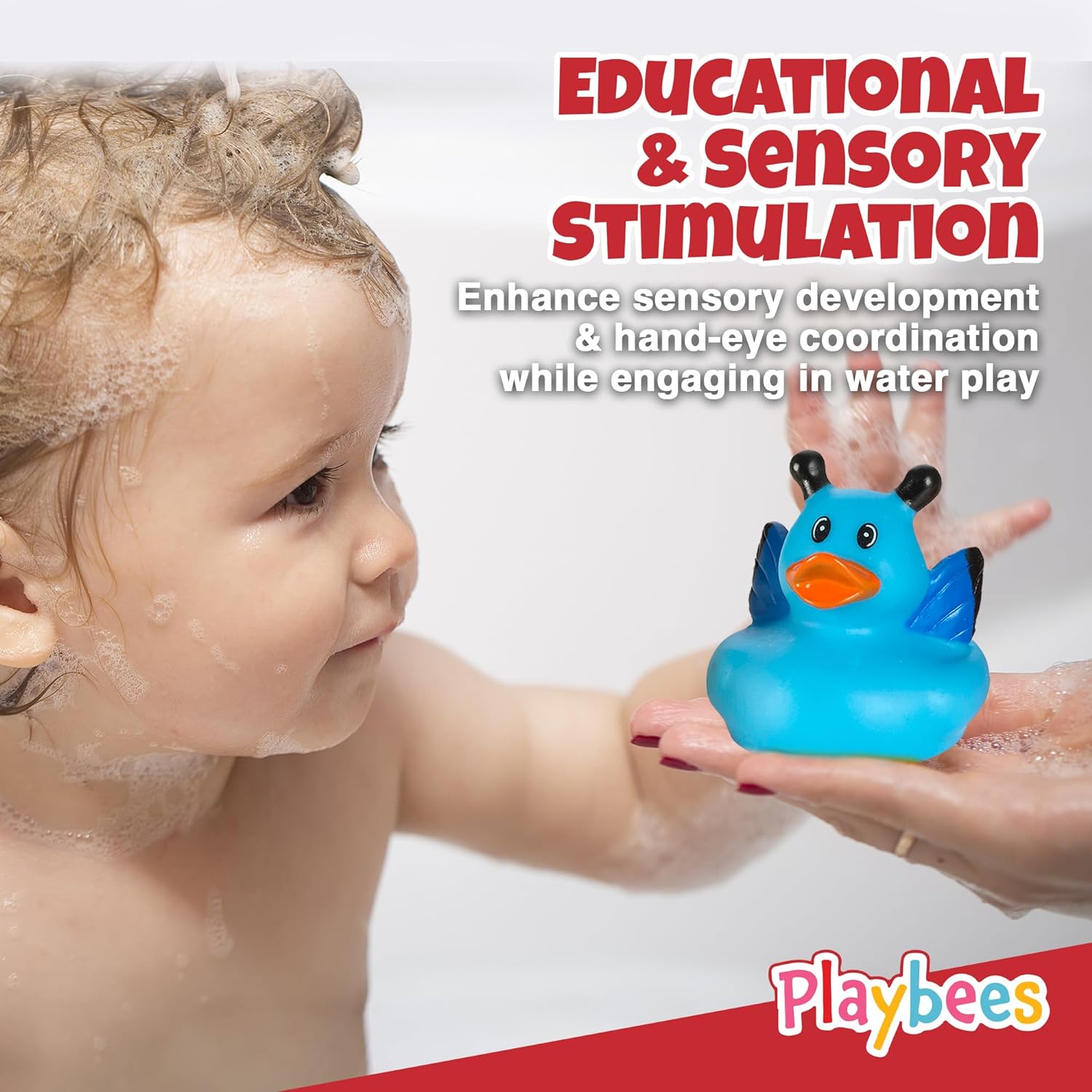 Assortment Rubber Duck Toy Duckies for Kids - 25 Pack- Perfect for Sensory Play, Stocking Stuffers, and More