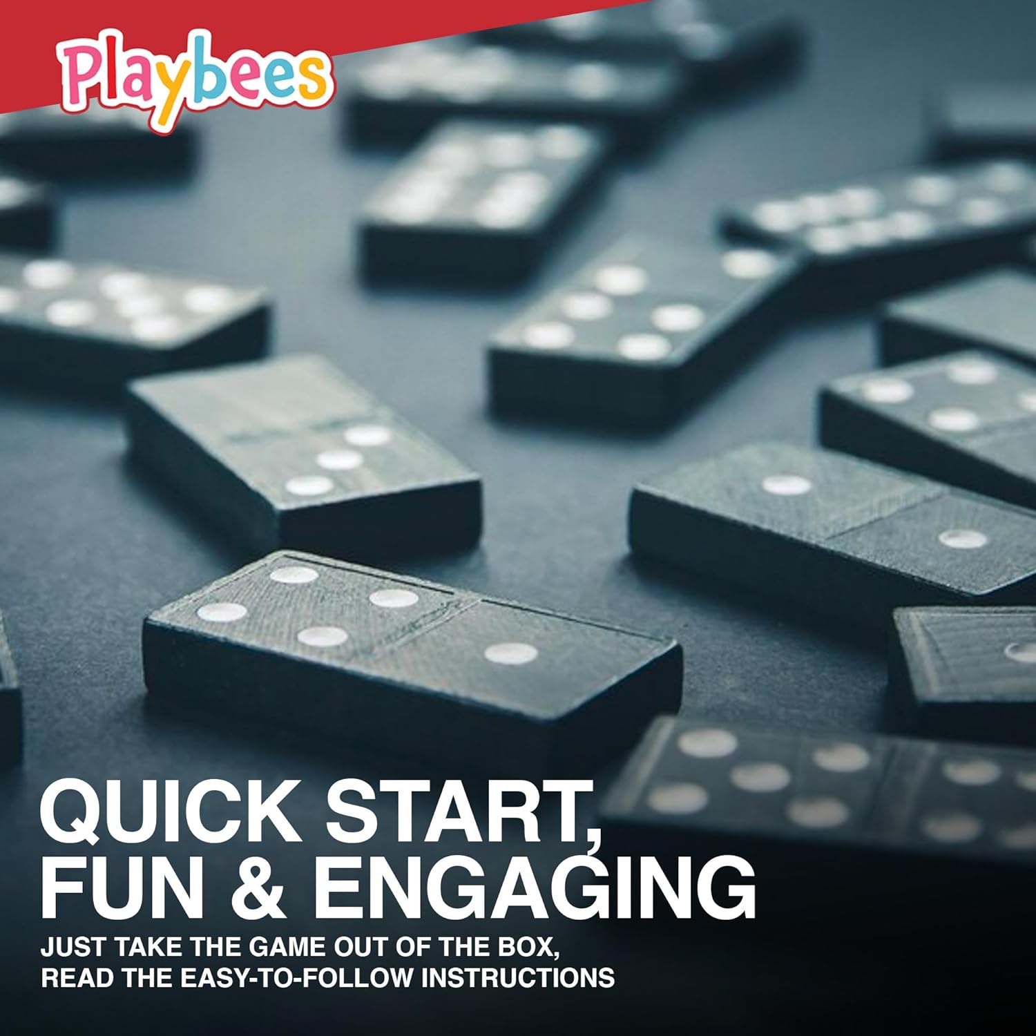 Mini Wooden Dominoes Set - 12 Pack - Classic Double Six Domino Game in a Wooden Case