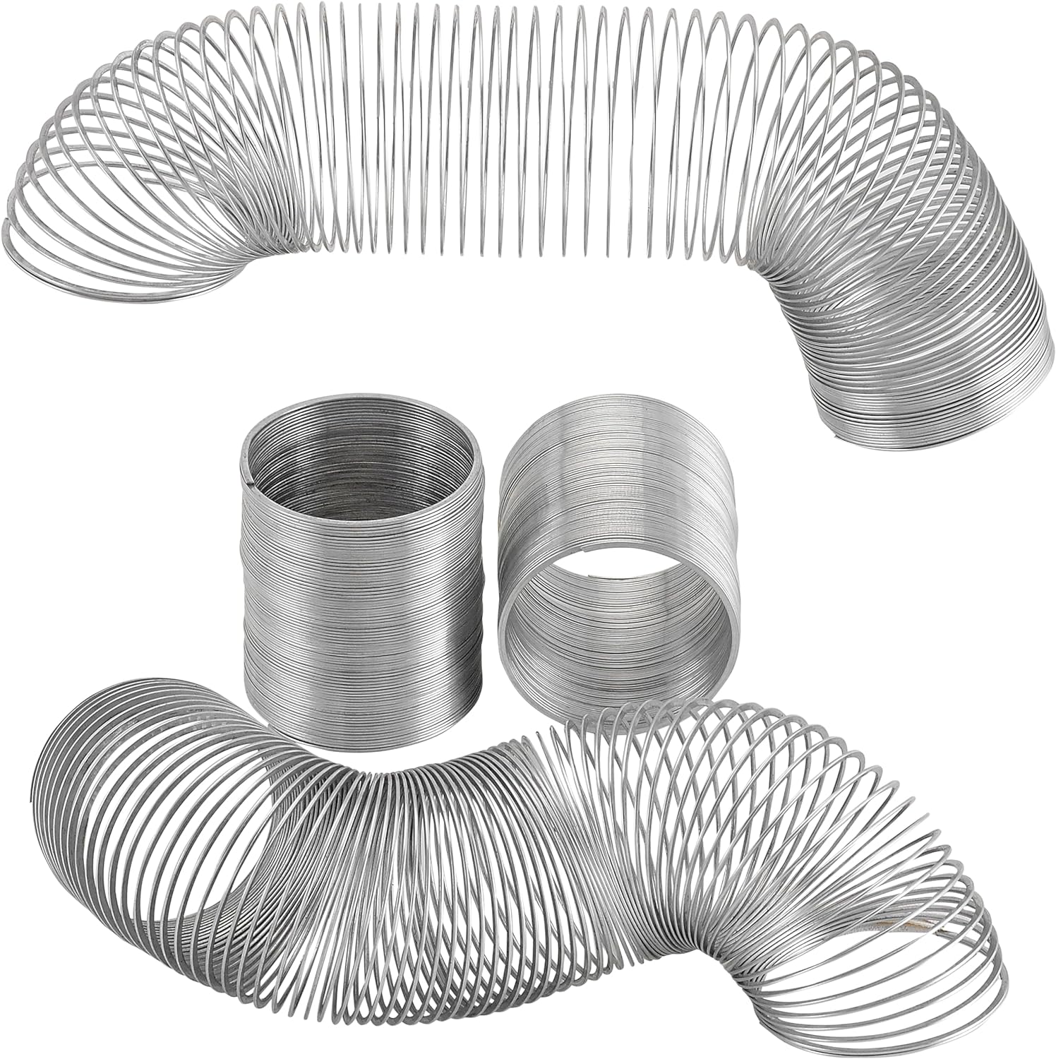 Metal Coil Spring Walking Toys - 4 Pack 2 Inch - Perfect Novelty Prize and Party Favor