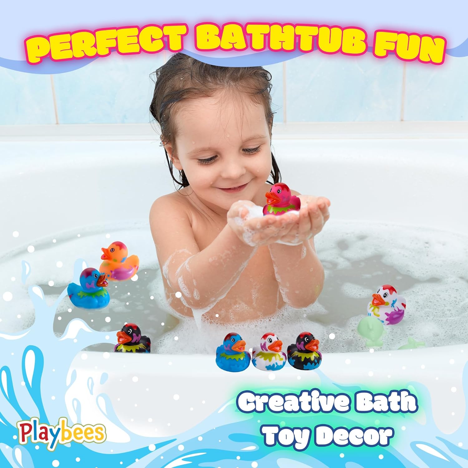 Splat Jeep Ducks for Ducking - 12 Pack - Duck Duck Jeep Rubber Ducks for Mini Stocking Stuffers