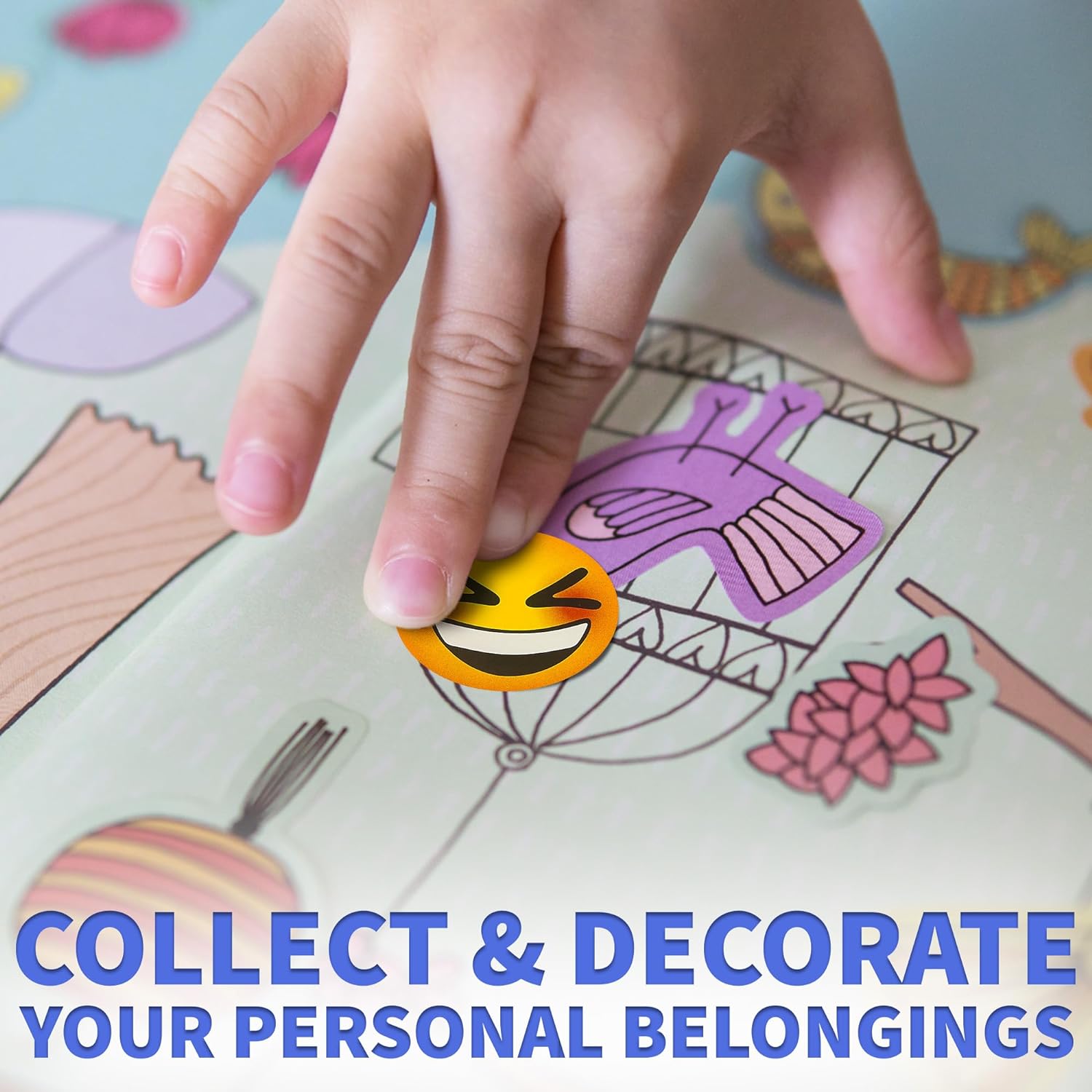 Emoticon Stickers - 2 Rolls - Kids' Party Favors, Game Prizes, Novelty Toys, Arts and Crafts