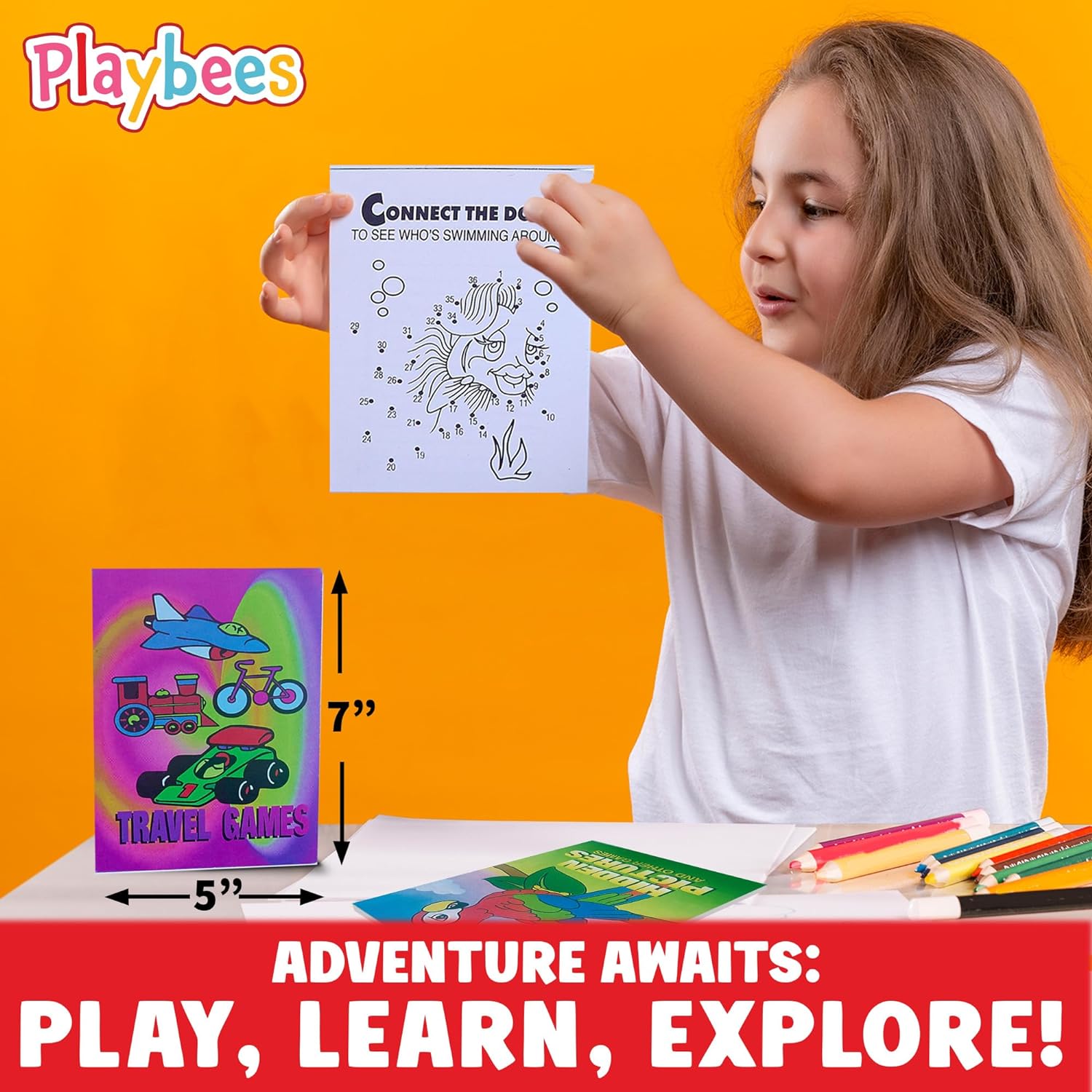 Mini Game Books for Kids - 24 Pack - Assorted Educational Brain Games Booklets - Perfect for On-The-Go Fun