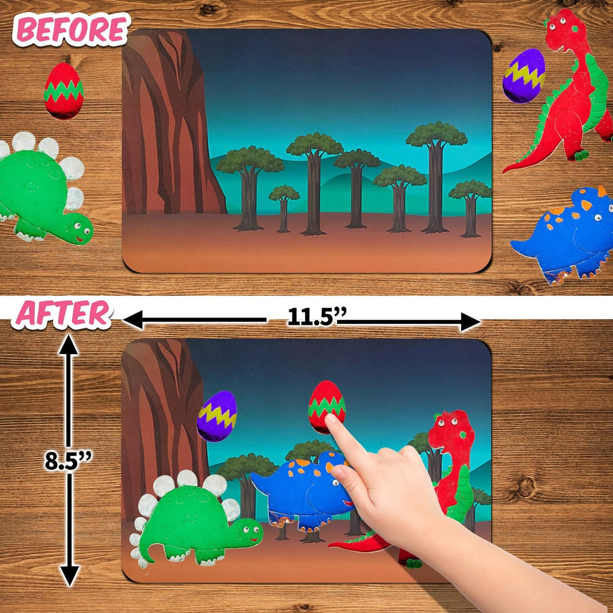 Foil Fun Dinosaurs - Preschool Arts and Crafts Kit for Kids -  for kids aged 4 to 9