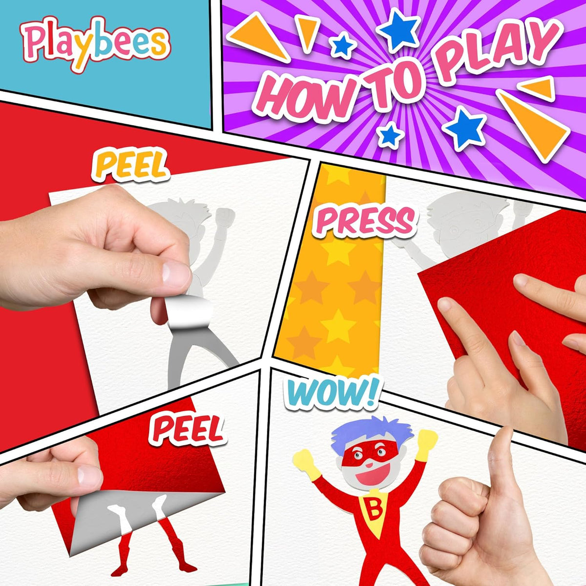 Foil Fun Super Hero - Preschool Arts and Crafts Kit for Kids -  for kids aged 4 to 9