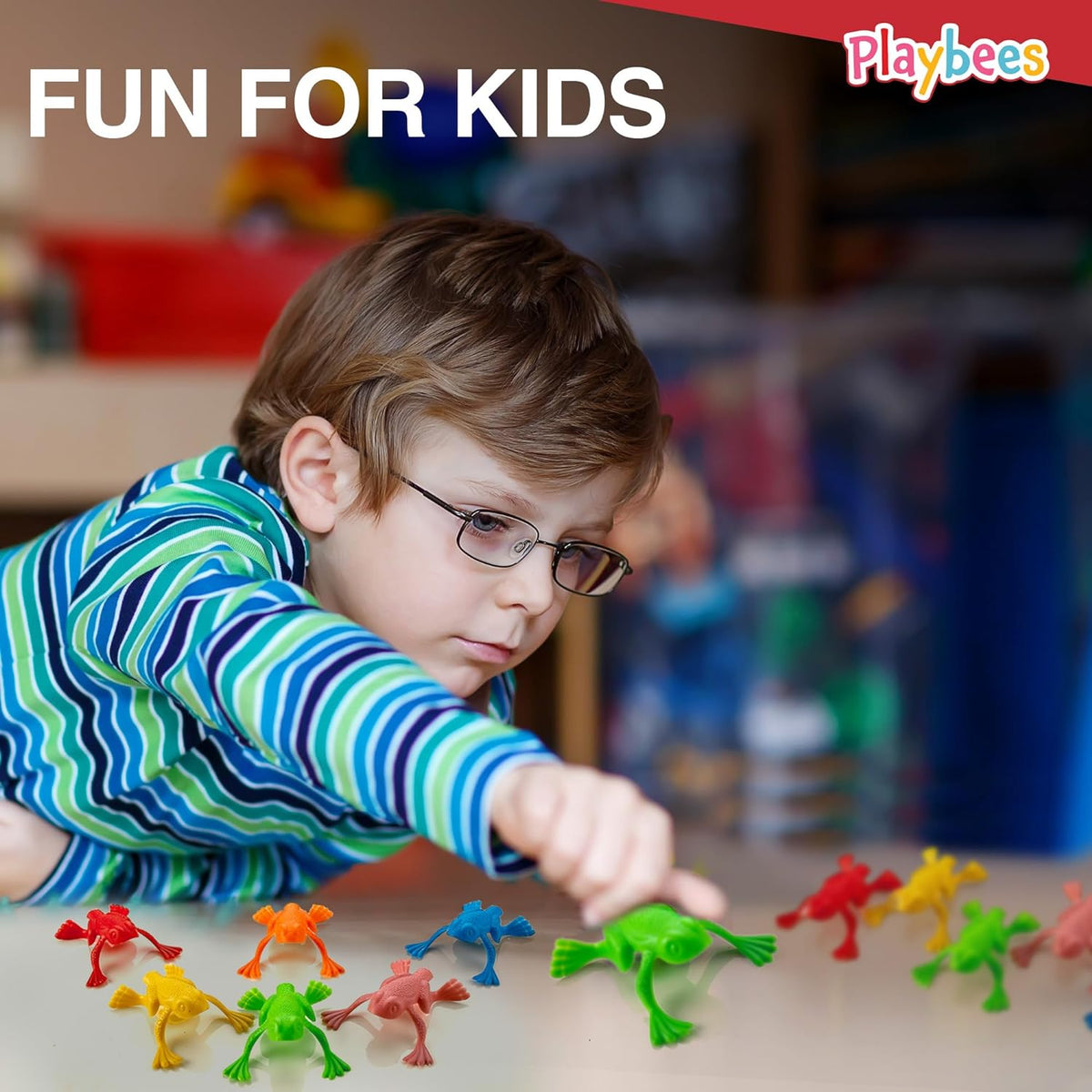 Mega Pack of Jump n Leap Frog Toys - 144 Pack - 2 Inch - Assorted Colors Exciting Jumping Plastic Frogs
