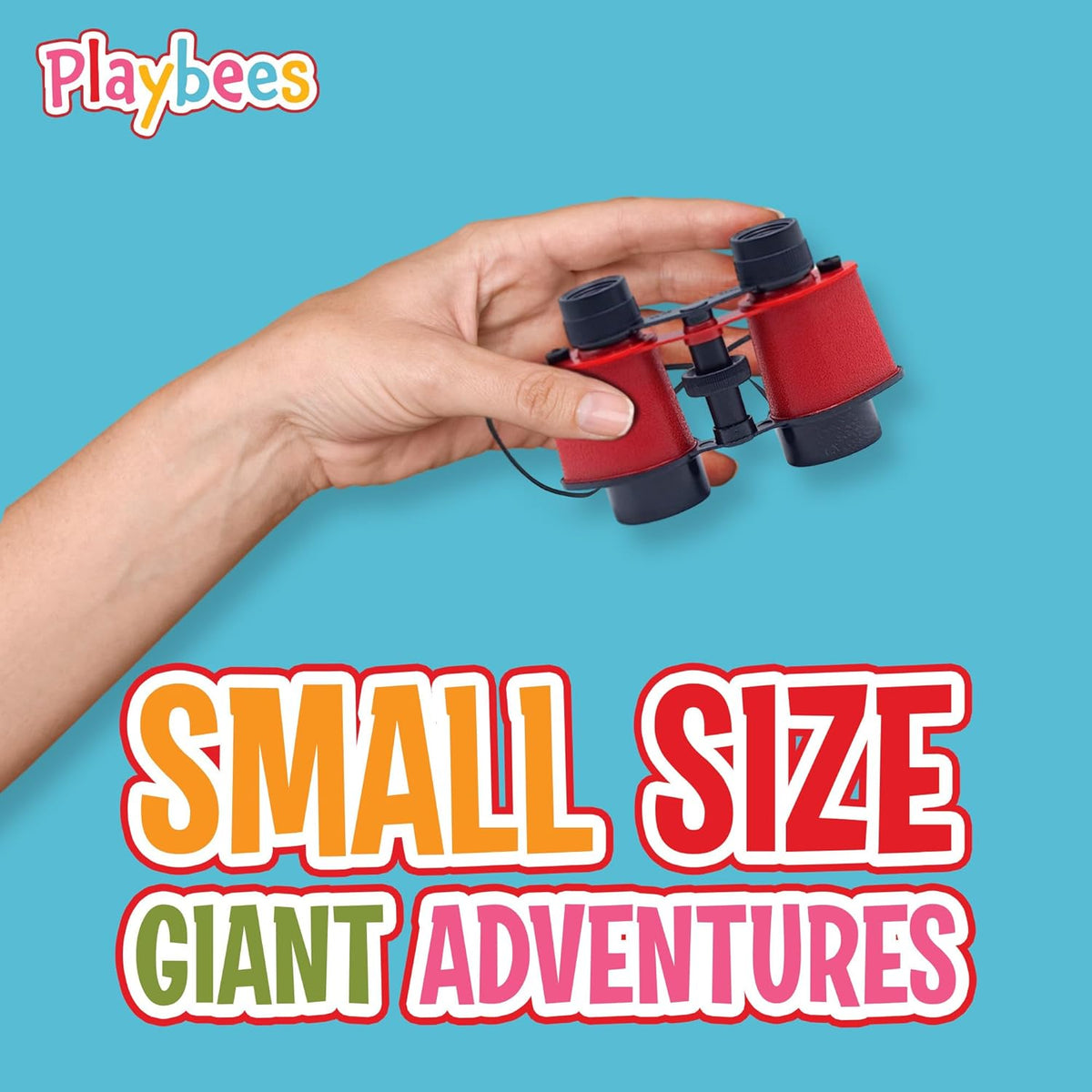 Kids Toy Binoculars with Neck Strap - 12 Pack - Pretend Play Binocular Set
