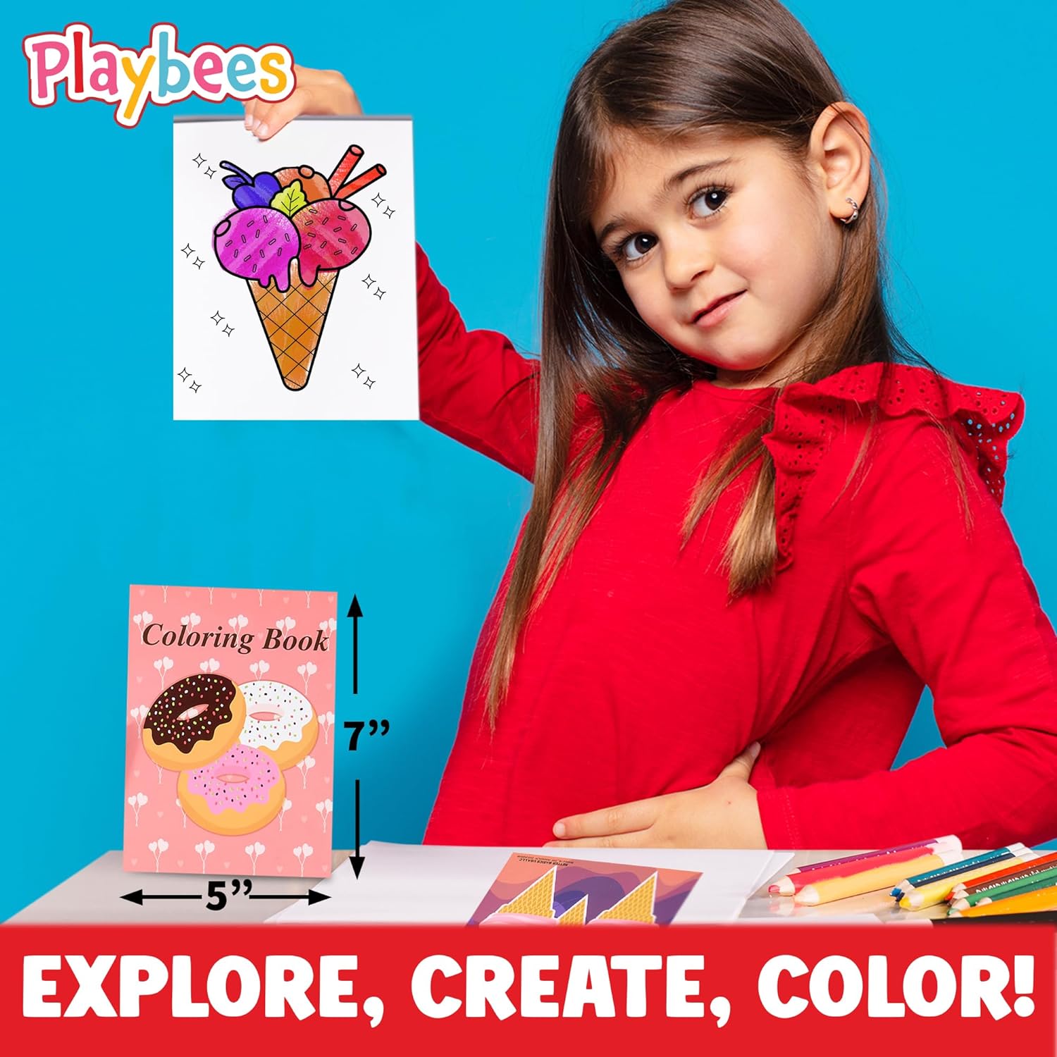 Sugary Sweets Coloring Books - 20 Pack - Kids Sugary Sweets Party Favors for Boys & Girls