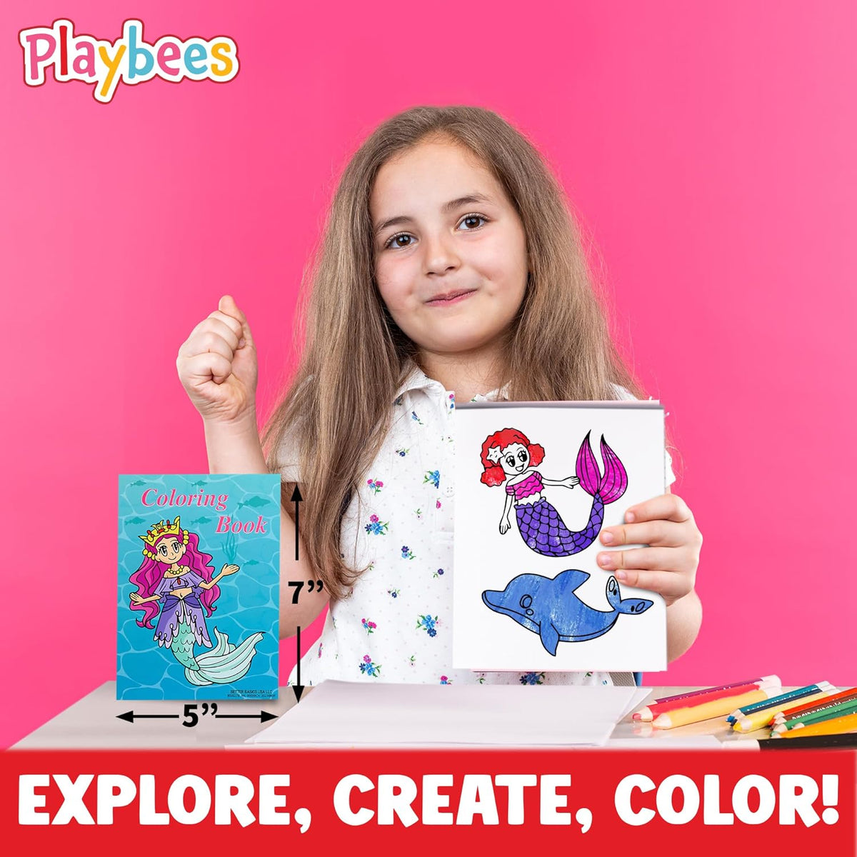 Mermaid Coloring Books - 20 Pack - Kids Under The Sea Party Favors Boys & Girls