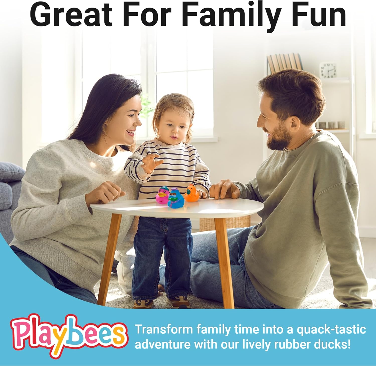 Rubber Duck Toy Duckies for Kids - 25 Pack - NEW Sensory Play, Stress Relief, Stocking Stuffers, Baths, Summer Beach and Pool Activity