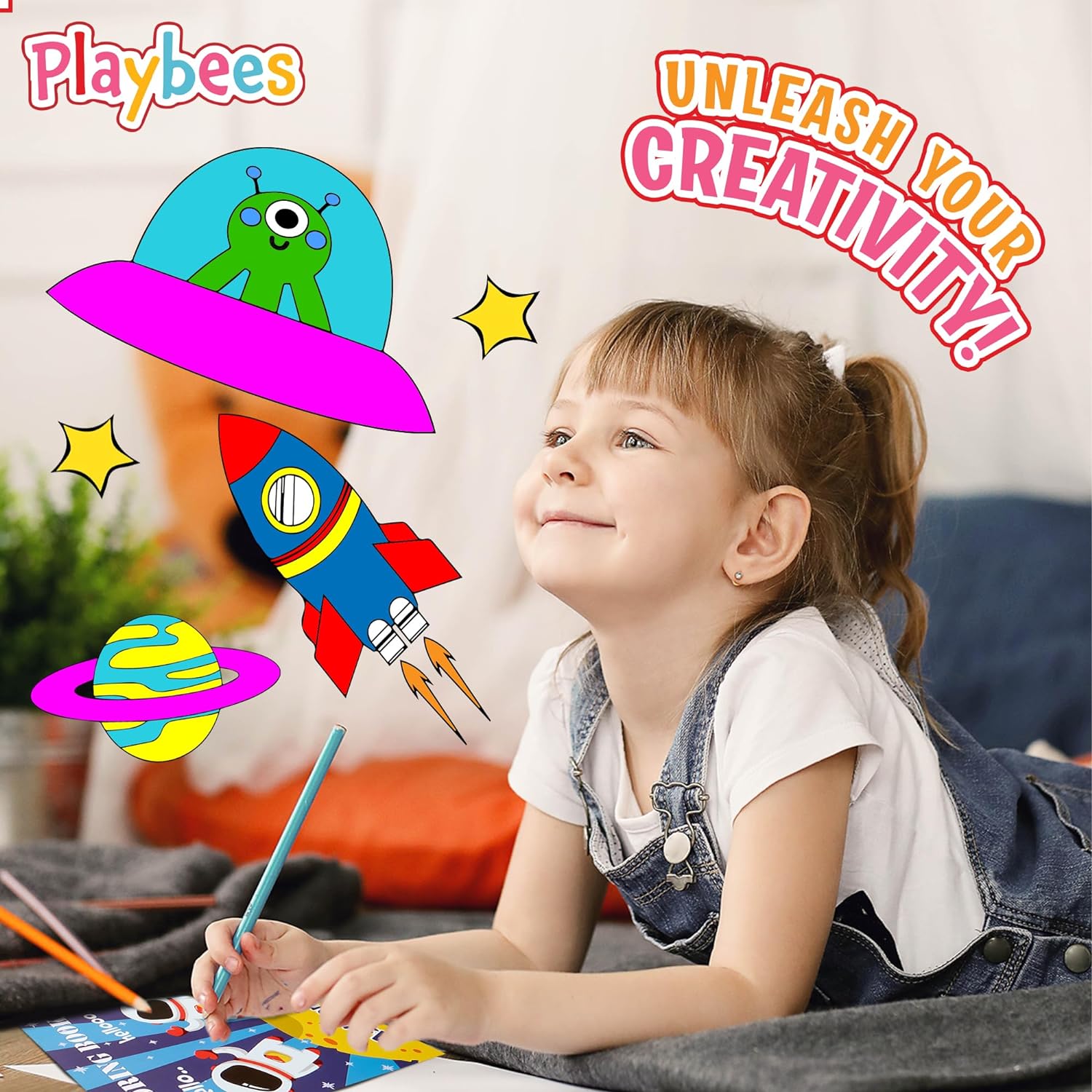 Outer Space Coloring Books - 20 Pack - Astronaut and Alien, Kids Solar System Party Favors for Boys & Girls