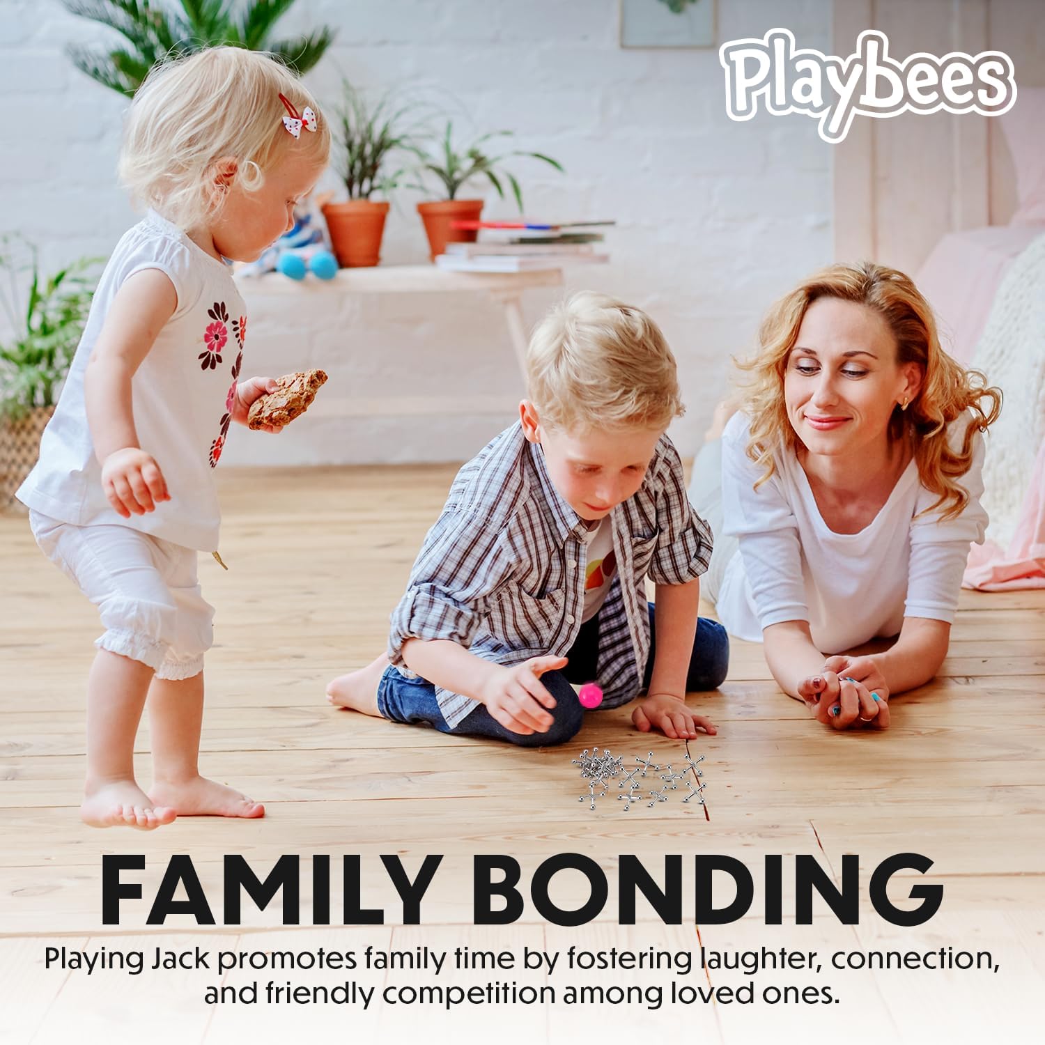 Metal Jacks Game Set - 12 Sets with Metallic Jacks and Bouncy Ball