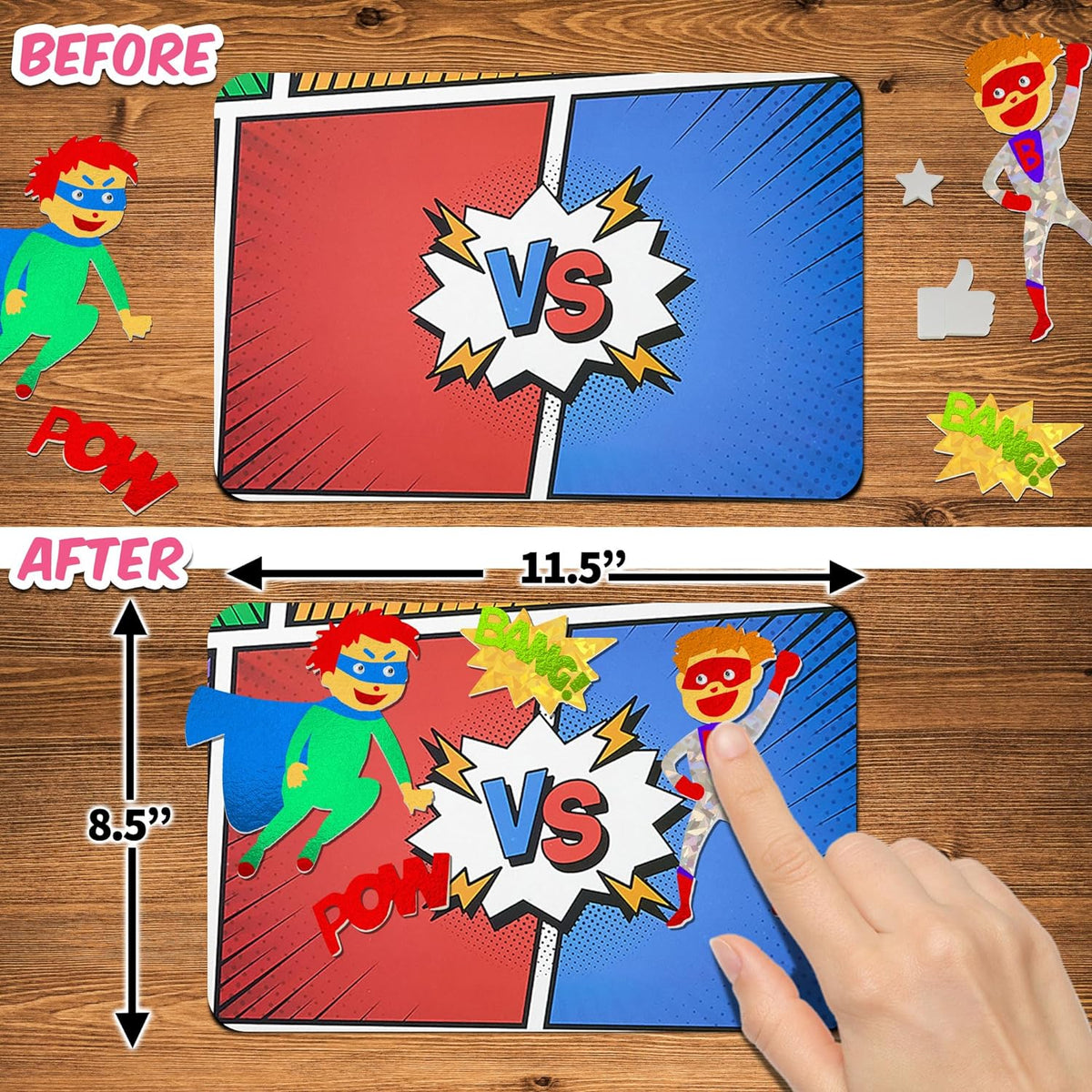 Foil Fun Super Hero - Preschool Arts and Crafts Kit for Kids -  for kids aged 4 to 9