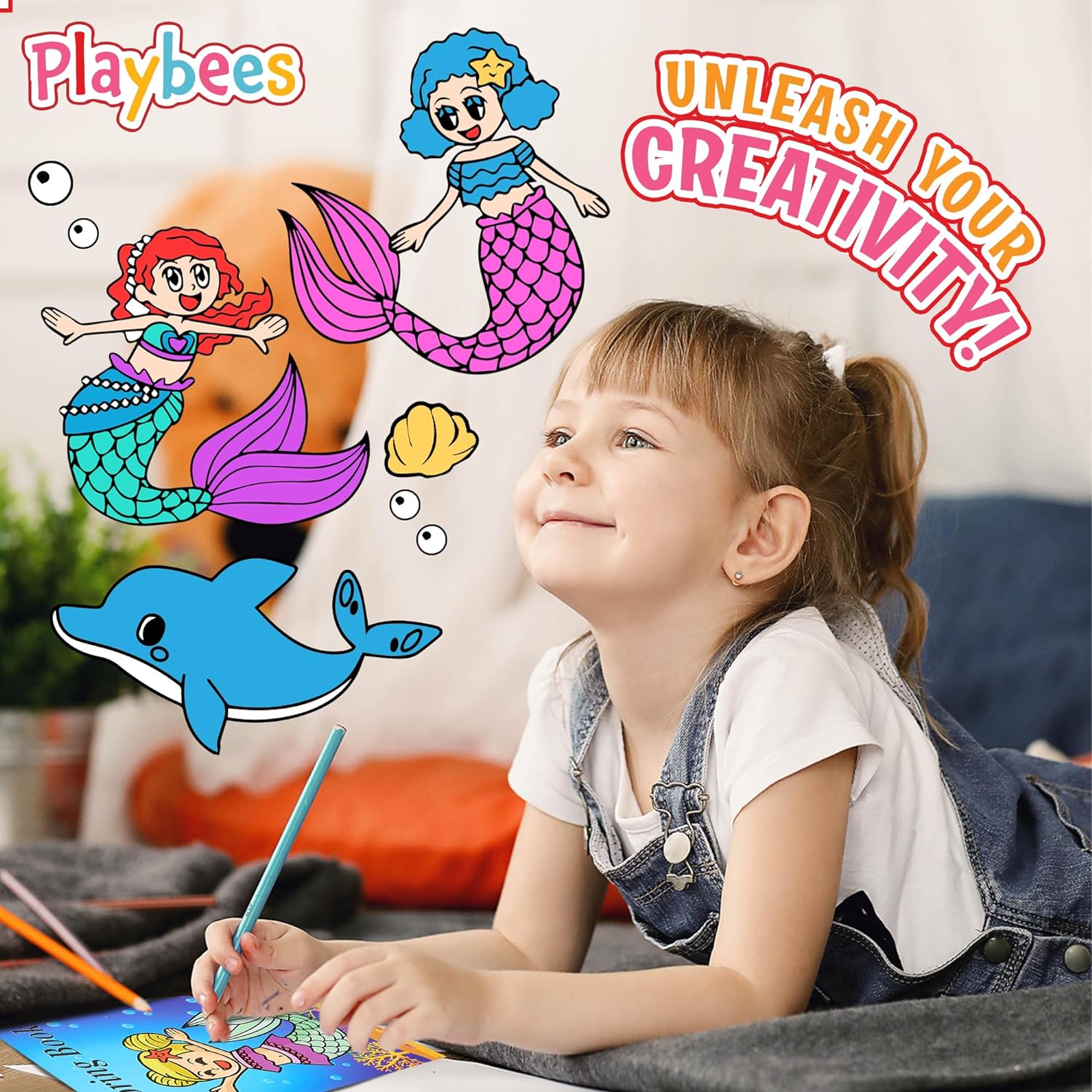 Mermaid Coloring Books - 20 Pack - Kids Under The Sea Party Favors Boys & Girls