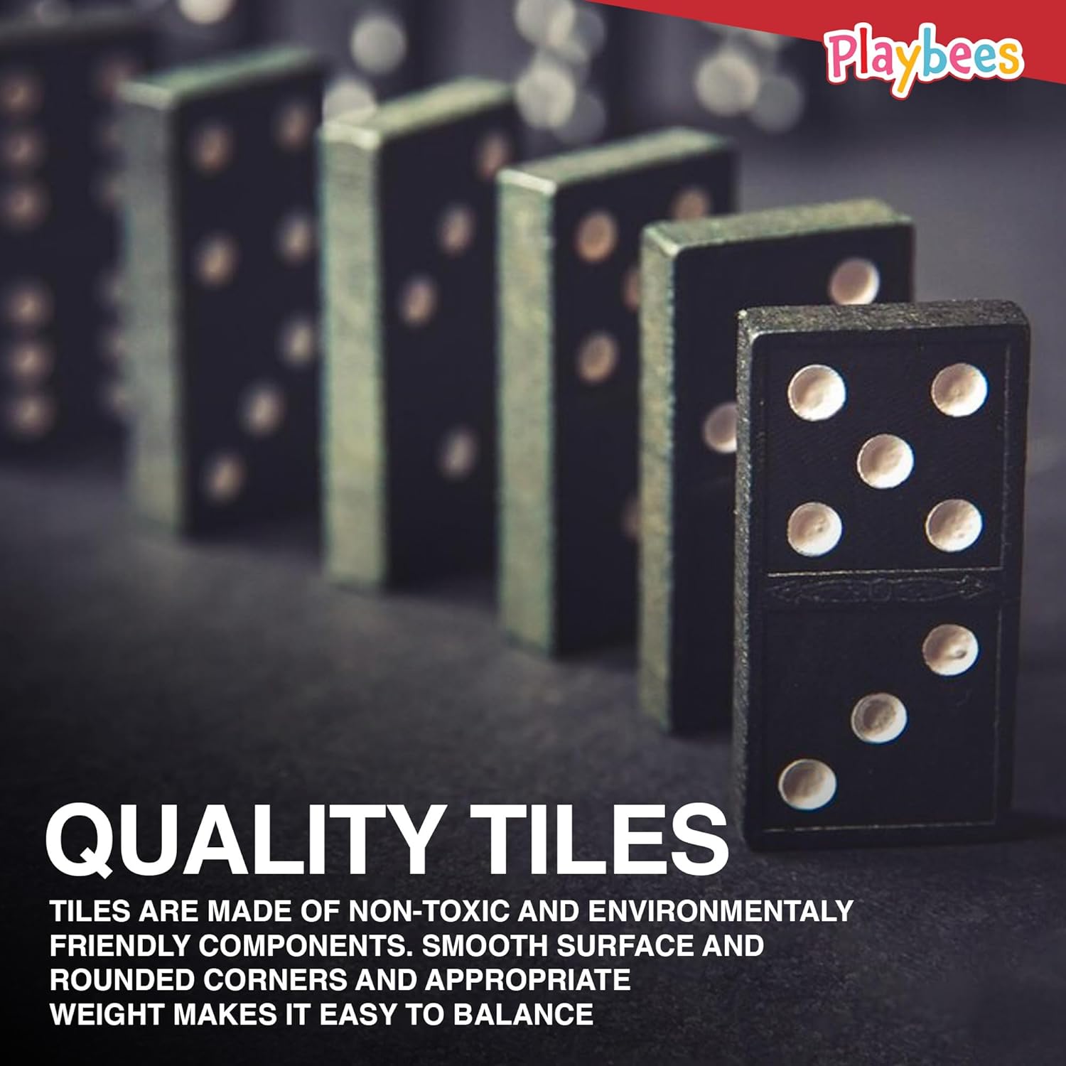 Mini Wooden Dominoes Set - 12 Pack - Classic Double Six Domino Game in a Wooden Case