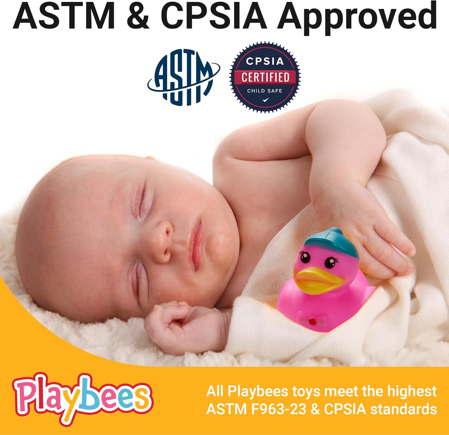 Rubber Duck Toy Duckies for Kids - 25 Pack - NEW Sensory Play, Stress Relief, Stocking Stuffers, Baths, Summer Beach and Pool Activity