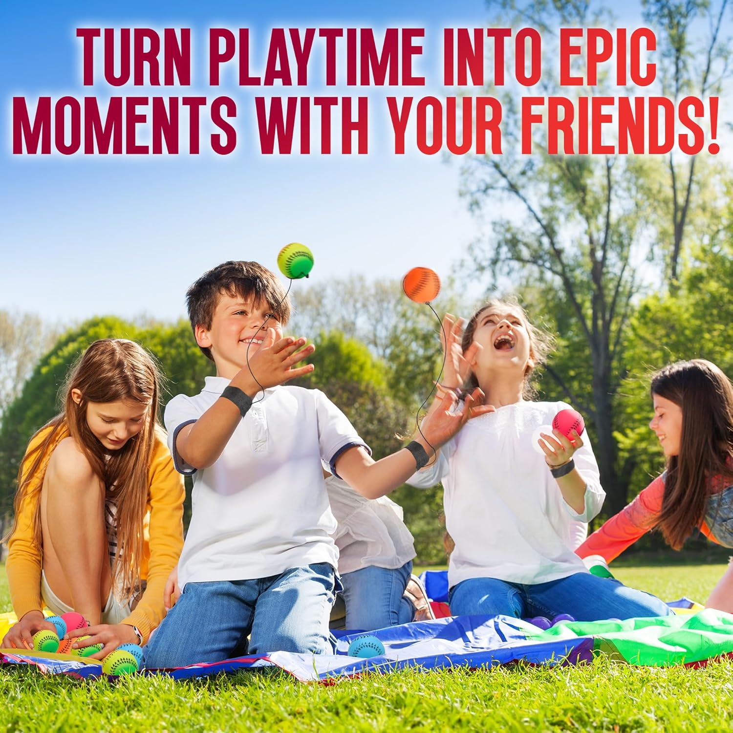 Wrist Baseballs Neon Reactive