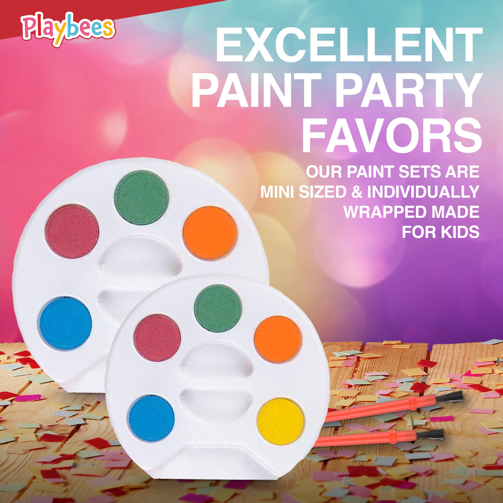Watercolor Sets - 12-Pack - Embark on Artistic Journeys Ideal Party Favors & Creative Supplies for Aspiring Artists