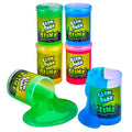 Glow in The Dark Slime - 6 Pack - Neon Blue, Green, Pink, Yellow Colors - Glowing Slime Kit