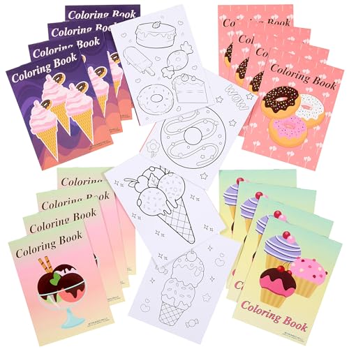 Sugary Sweets Coloring Books - 20 Pack - Kids Sugary Sweets Party Favors for Boys & Girls