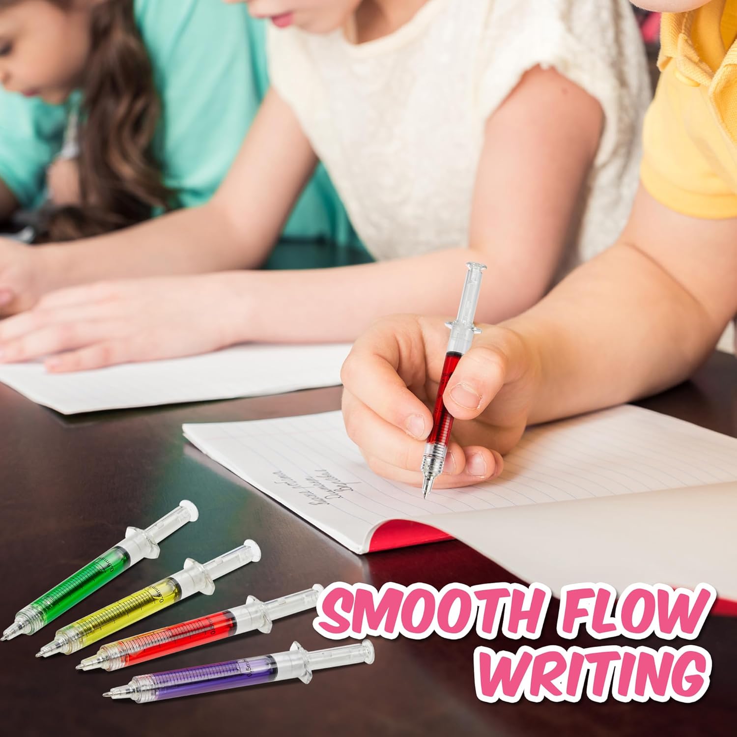 Syringe Pens Multi-Color – 24 Pack Novelty Pens for Nurses & Party Favors