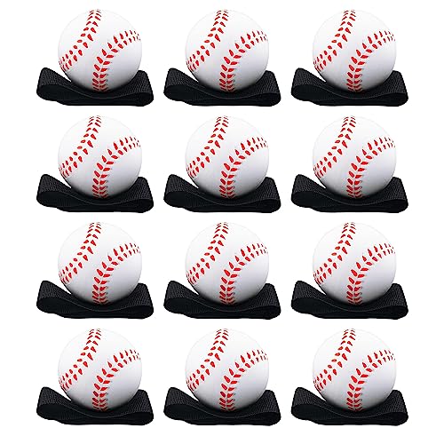 Reactive Practice Baseballs on Elastic Cord - 12 Pack - Perfect for Training, Fun Outdoor Activities Outdoor Activity