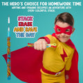 Playbees Superhero Pop Pencils - 24 Pack - Multipoint Pencil Marvel Birthday Party Stackable Pre-Sharpened Classroom Writing Tools for Students, Teachers, Girls, Boys